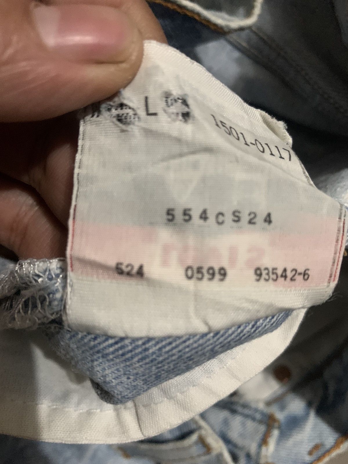 Levi's × Vintage Vintage Levis 501 Faded Blue Jeans Size US 28 / EU 44 - 11 Thumbnail