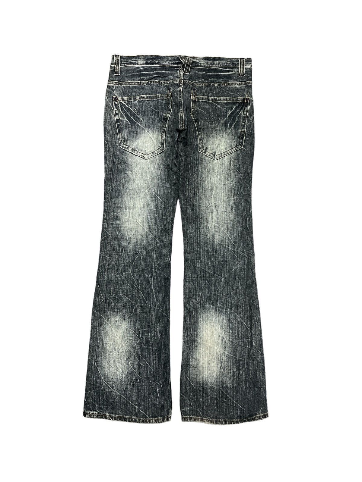 Japanese Brand FLARED💥ULTIMAX DISTRESSED DENIM PANT Size US 32 / EU 48 - 6 Thumbnail