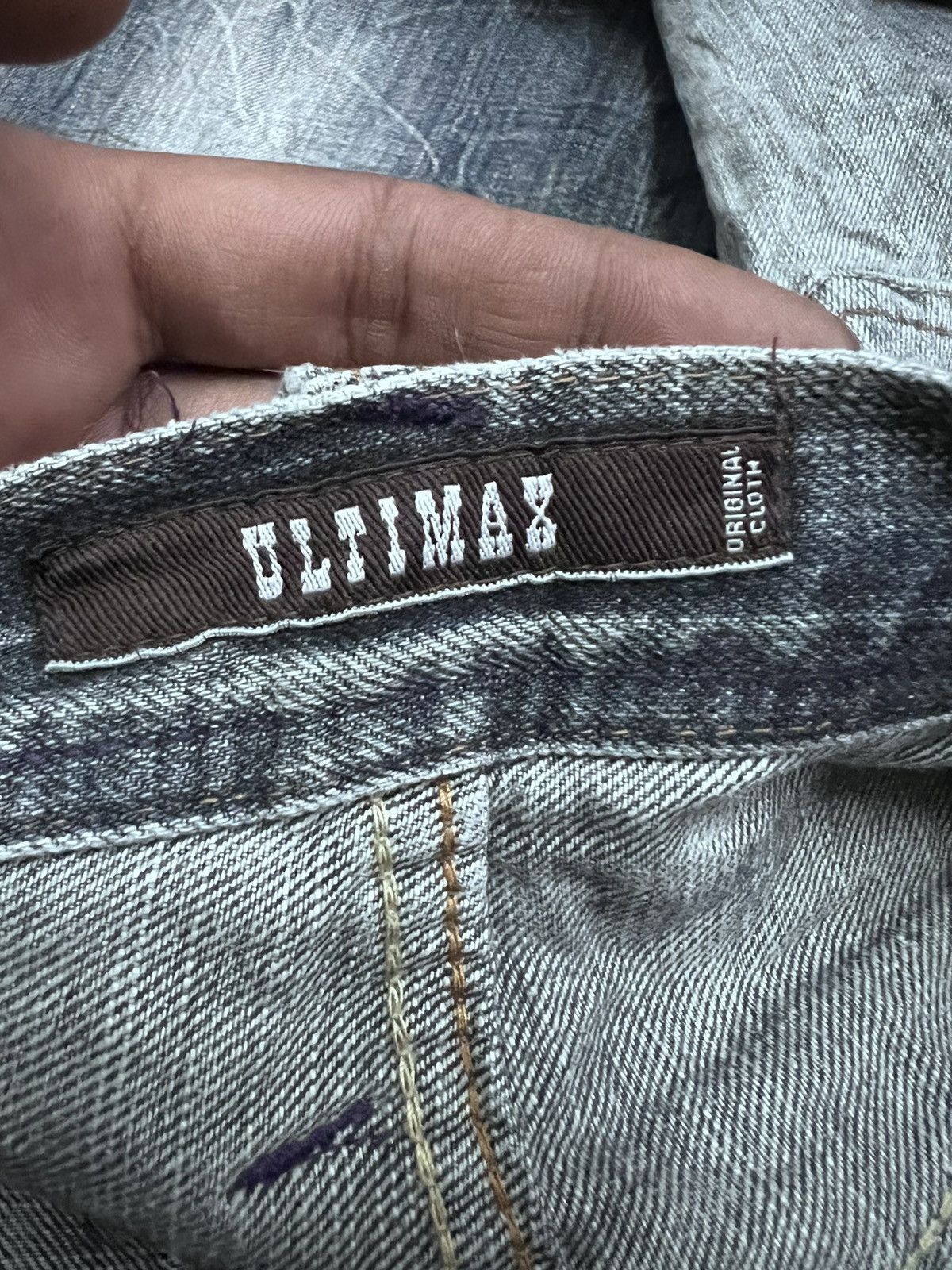 Japanese Brand FLARED💥ULTIMAX DISTRESSED DENIM PANT Size US 32 / EU 48 - 7 Thumbnail