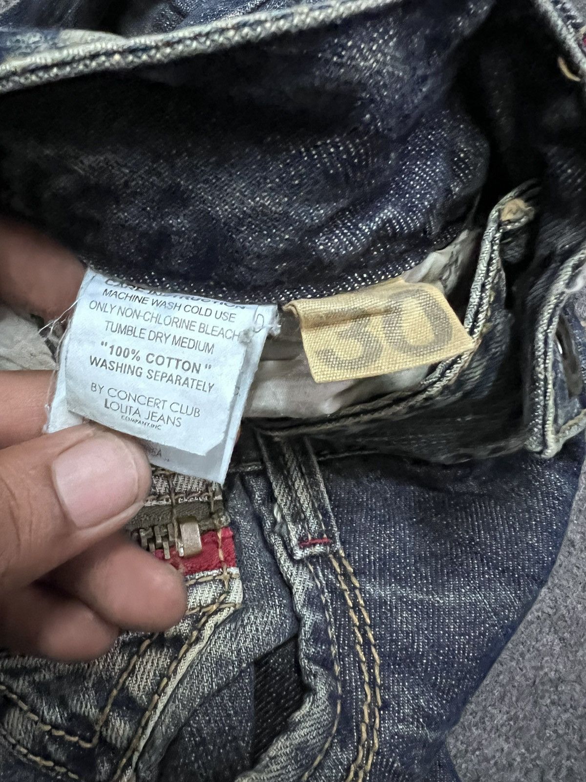 Japanese Brand × Vintage FLARED💥LOLITA JEANS DISTRESSED TWIST DENIM PANT Size US 30 / EU 46 - 10 Thumbnail