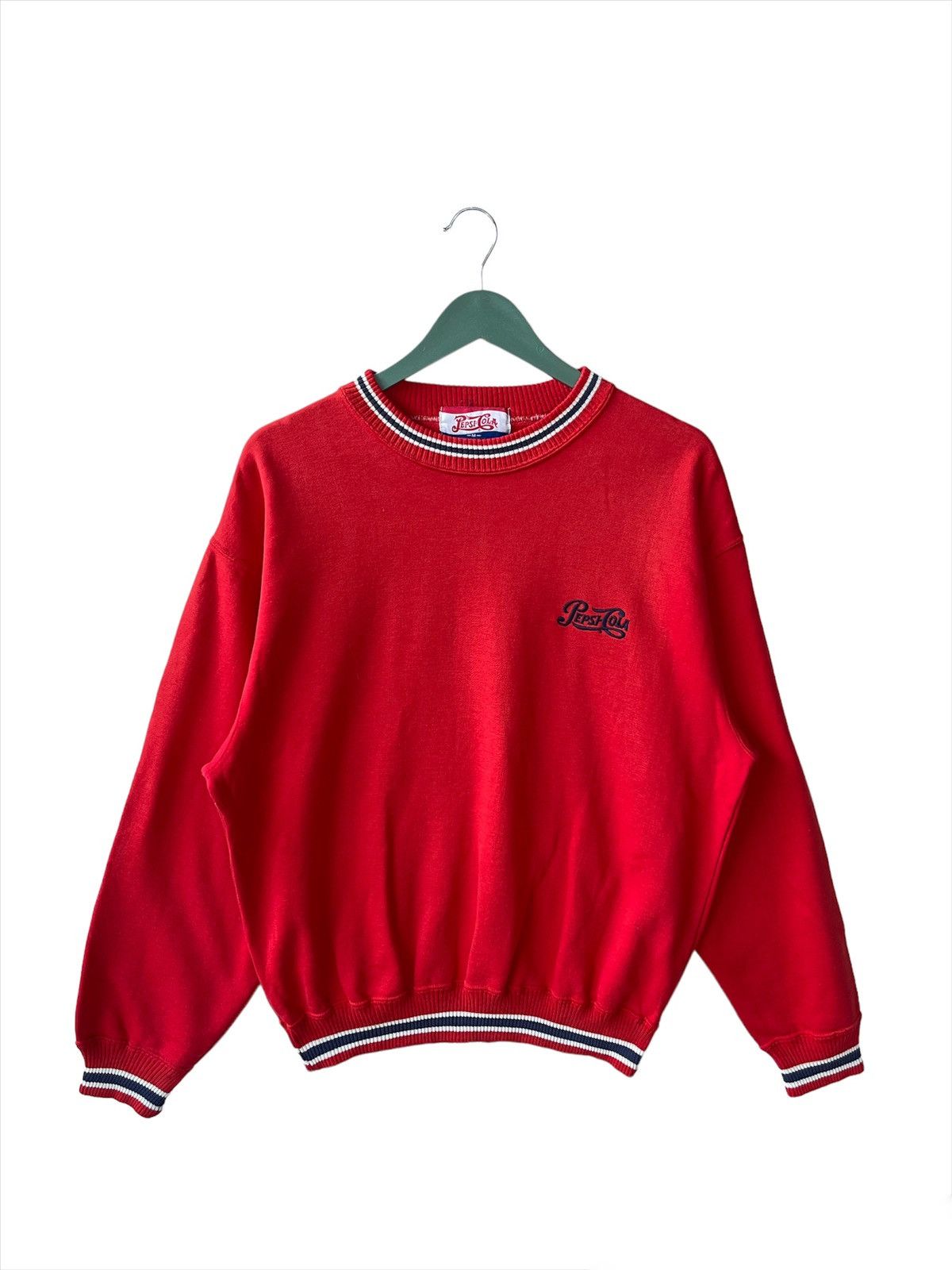 Coca Cola Vintage 90s PepsiCola Sweatshirt Size US M / EU 48-50 / 2 - 1 Thumbnail