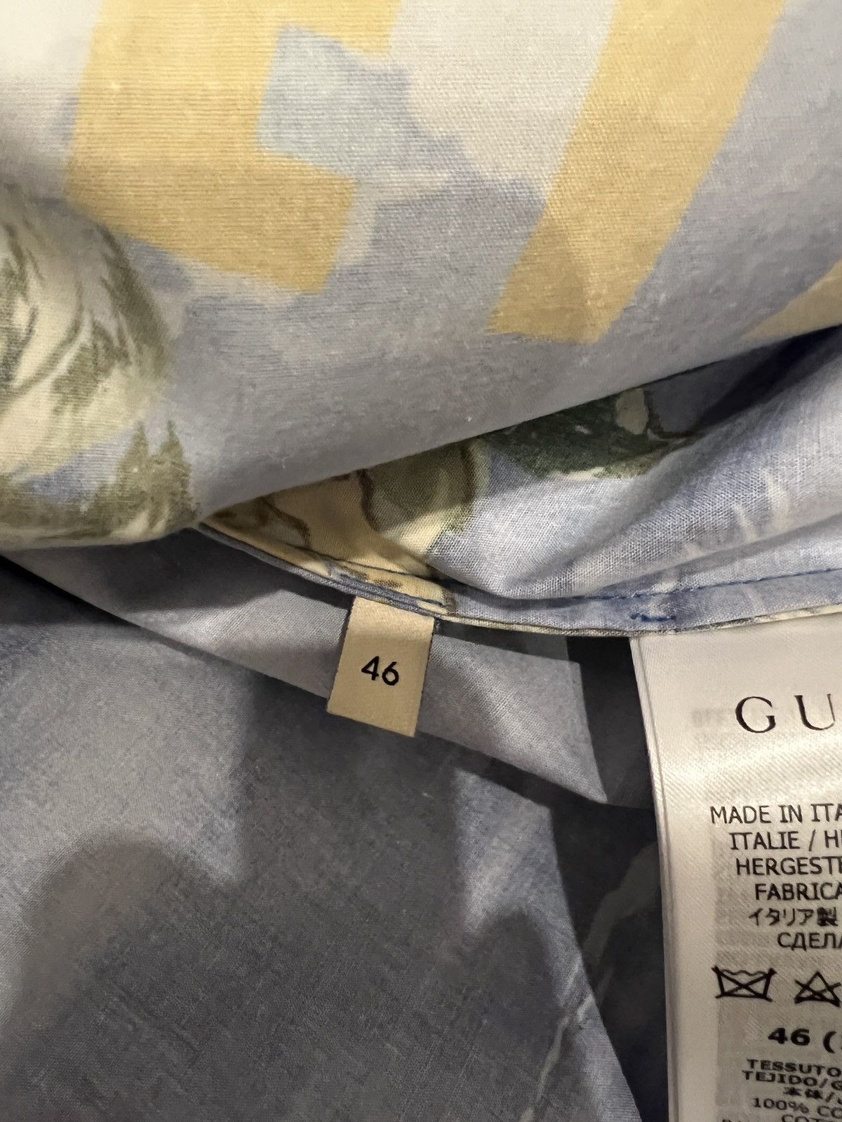 Gucci Gucci printed poplin shirt Size US M / EU 48-50 / 2 - 5 Thumbnail