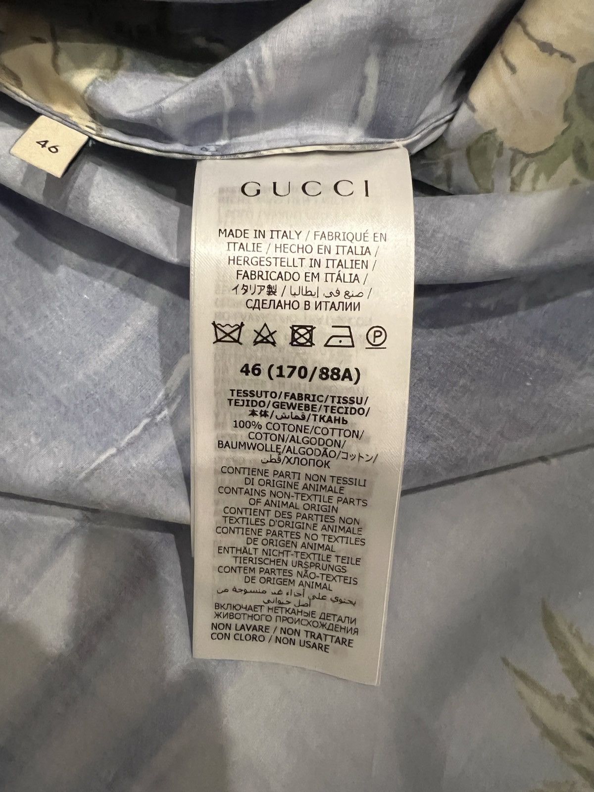 Gucci Gucci printed poplin shirt Size US M / EU 48-50 / 2 - 6 Thumbnail