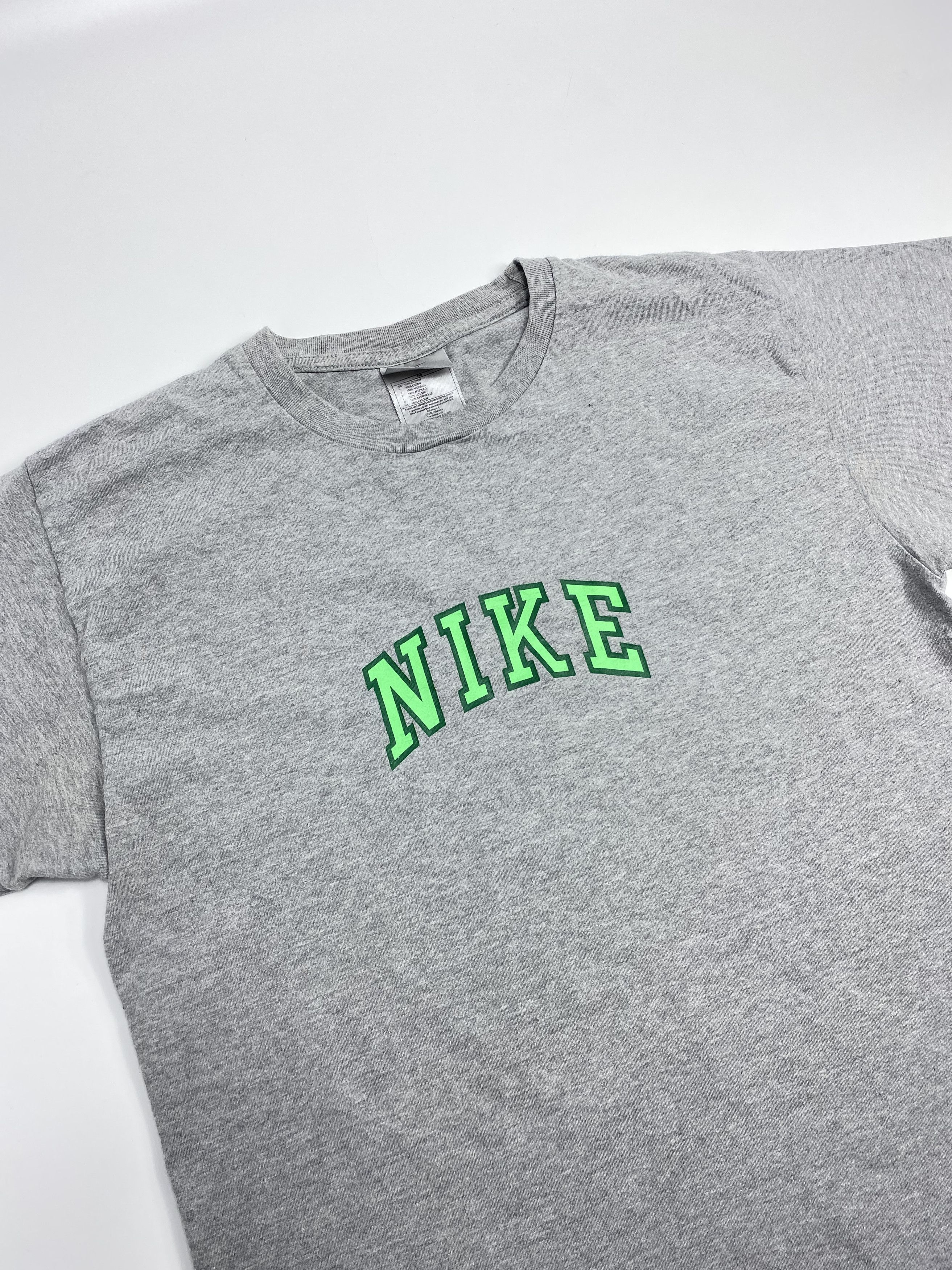Nike × Vintage Nike 90s Vintage Neon Script Logo T-Shirt Tee Size US L / EU 52-54 / 3 - 2 Thumbnail