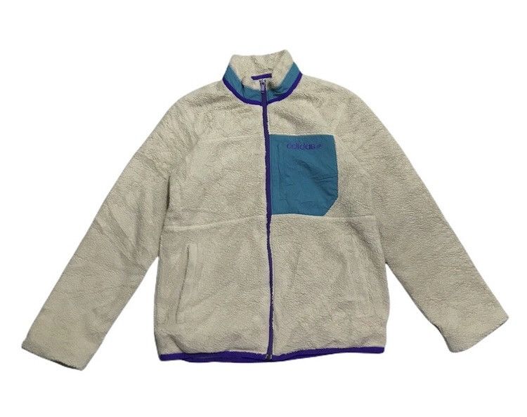 Adidas Adidas deep pile fleece jacket Size US M / EU 48-50 / 2 - 2 Thumbnail