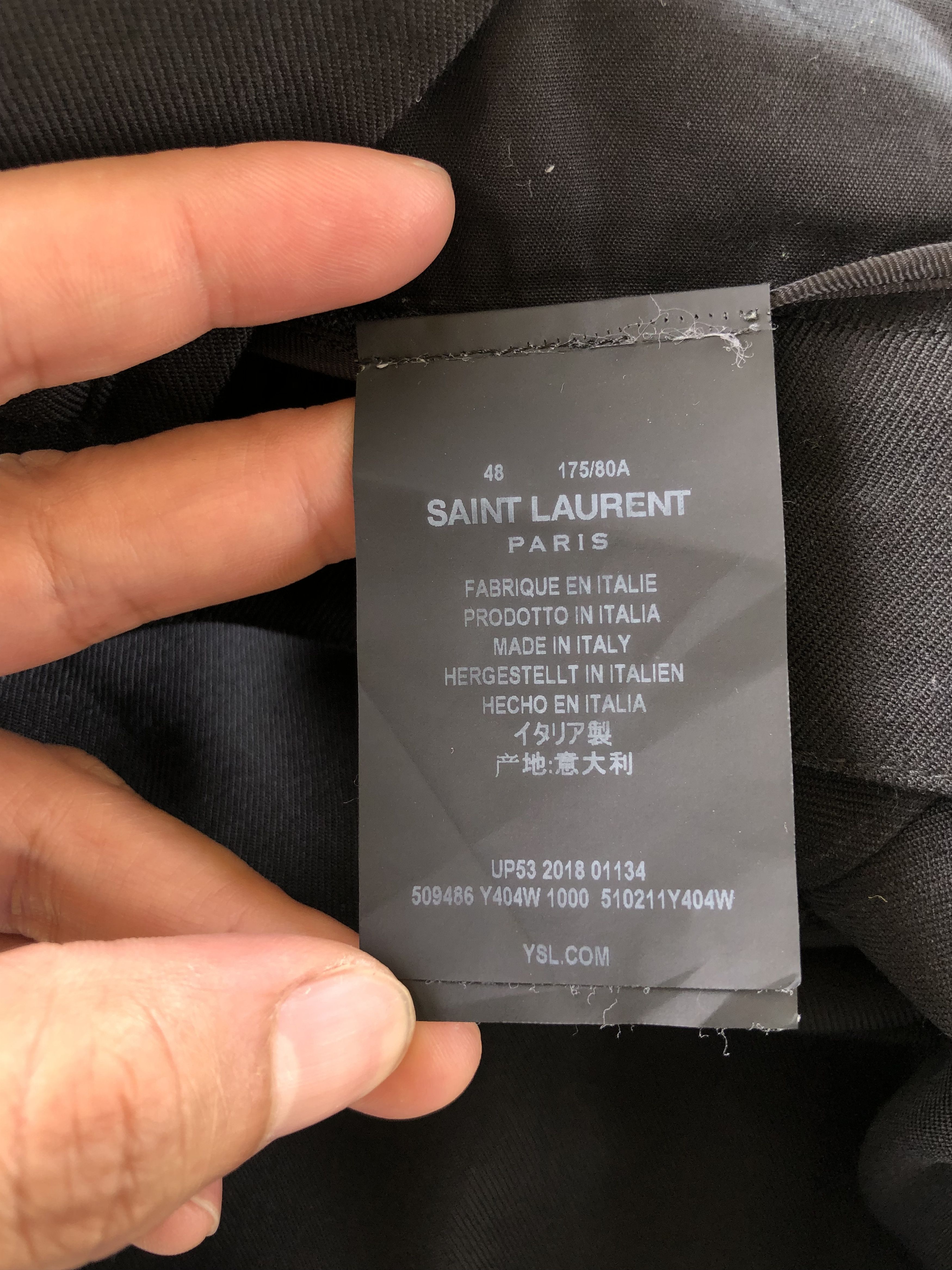 Saint Laurent Paris FW18 TAILORED RELAXED TROUSERS COTTON 32 Size US 32 / EU 48 - 8 Thumbnail