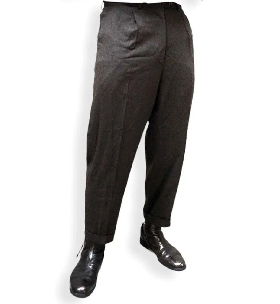 Hermes RARE🔥VINTAGE 80’S HERMES BROWN WOOL TROUSERS Size US 32 / EU 48 - 1 Thumbnail