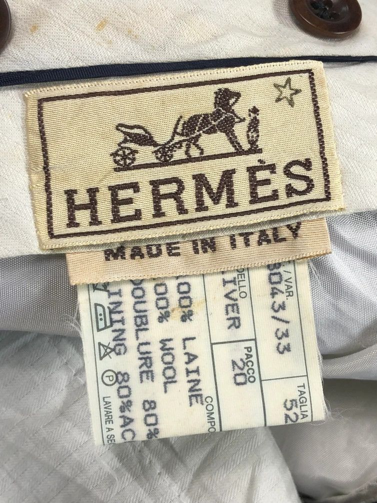 Hermes RARE🔥VINTAGE 80’S HERMES BROWN WOOL TROUSERS Size US 32 / EU 48 - 11 Thumbnail