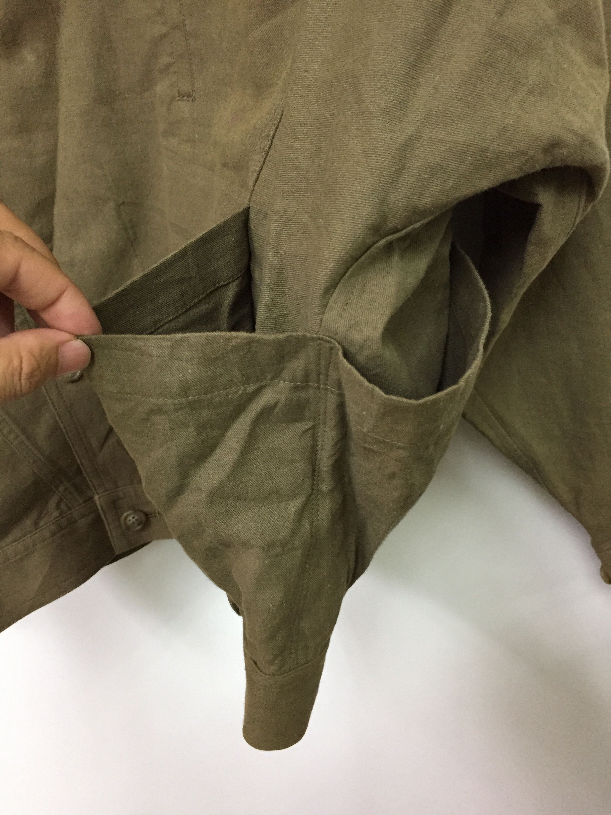 Issey Miyake 80's ISSEY MIYAKE MEN Olive Asymmetrical Japan Traditional Size US M / EU 48-50 / 2 - 6 Thumbnail