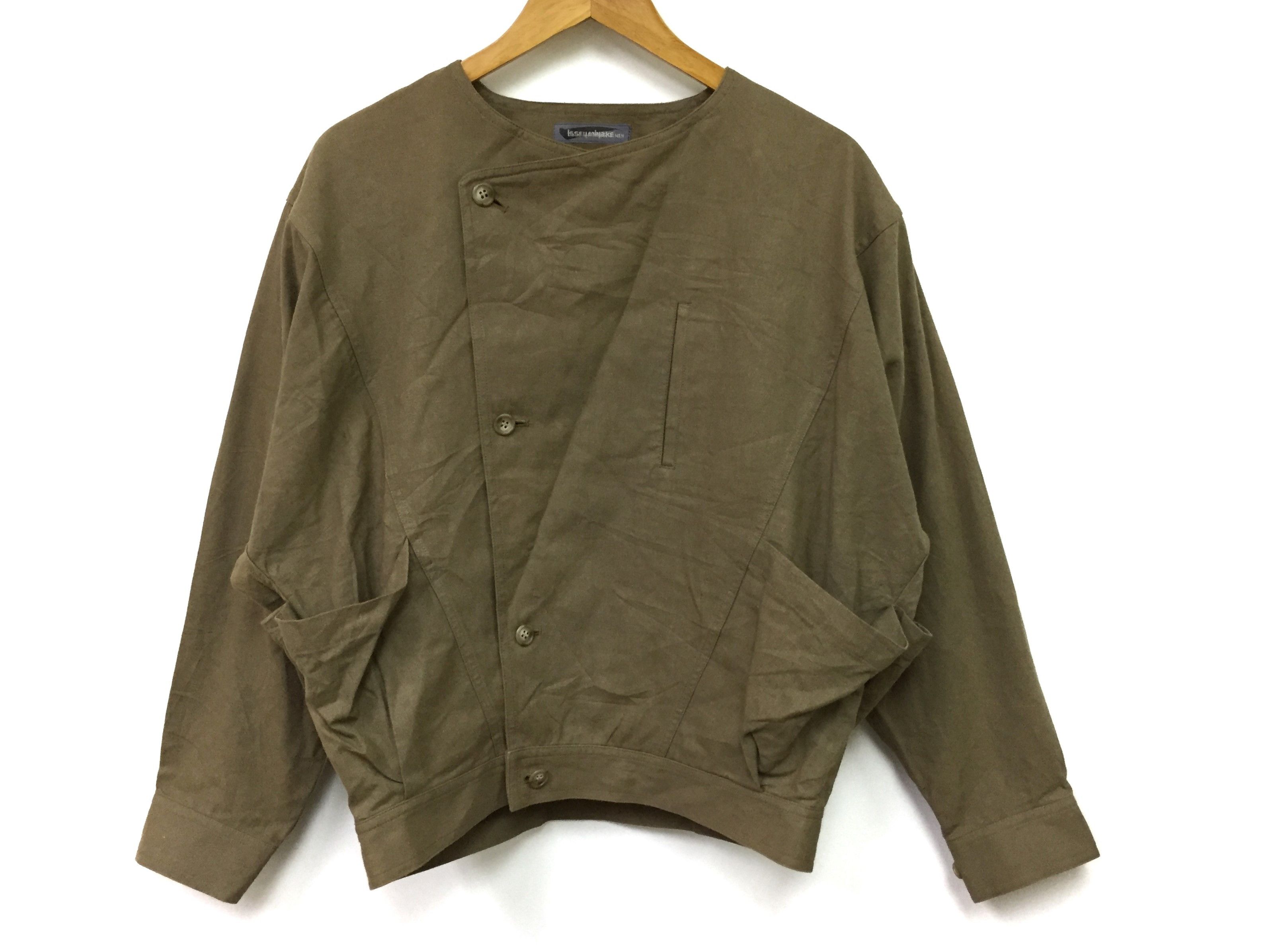 Issey Miyake 80's ISSEY MIYAKE MEN Olive Asymmetrical Japan Traditional Size US M / EU 48-50 / 2 - 3 Thumbnail