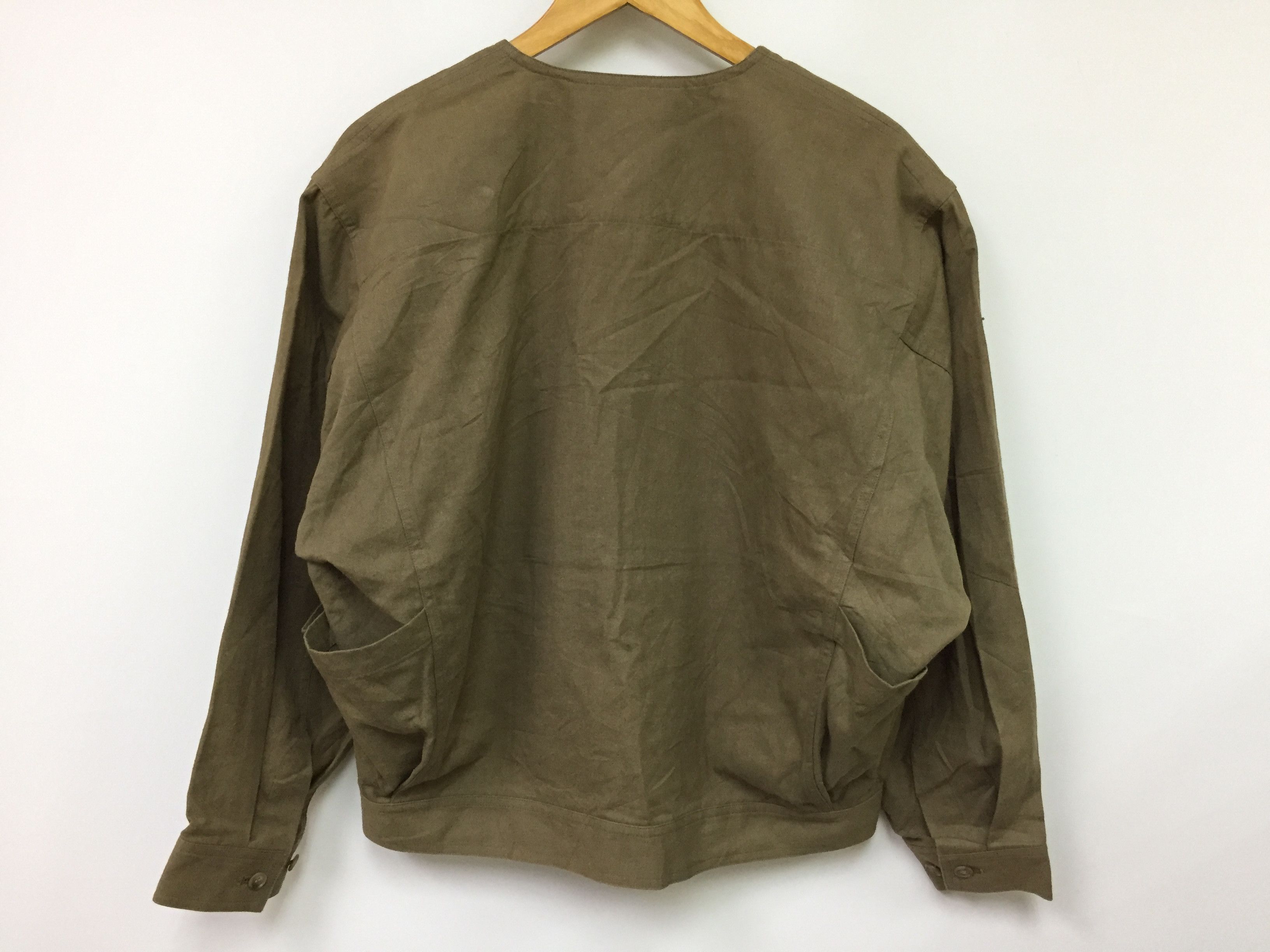 Issey Miyake 80's ISSEY MIYAKE MEN Olive Asymmetrical Japan Traditional Size US M / EU 48-50 / 2 - 8 Thumbnail