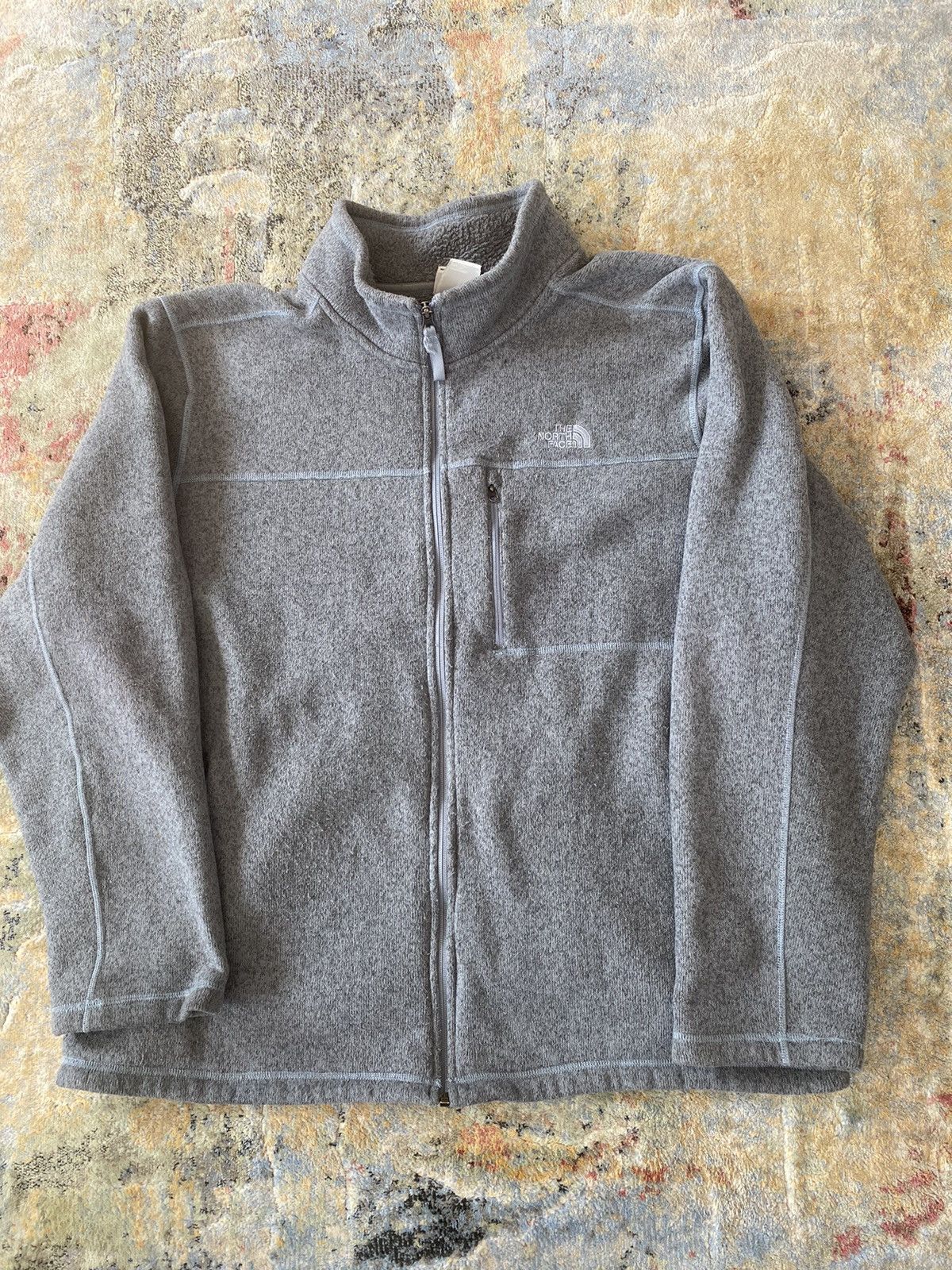 Vintage The North Face Grey Zip Up Fleece Patagonia Style