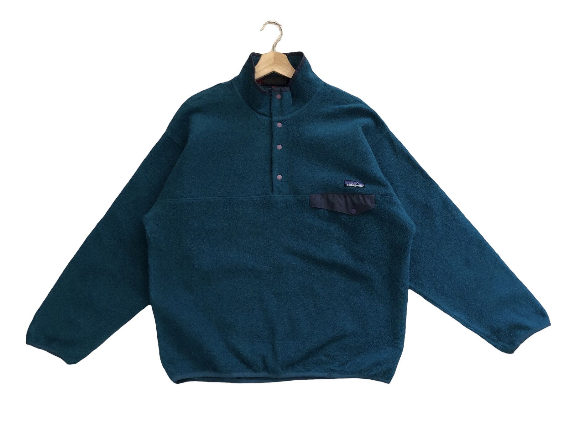 Patagonia RARE🔥VINTAGE 90’S PATAGONIA JAMAICA SYNCHILLA GREEN FLEECE Size US L / EU 52-54 / 3 - 1 Thumbnail