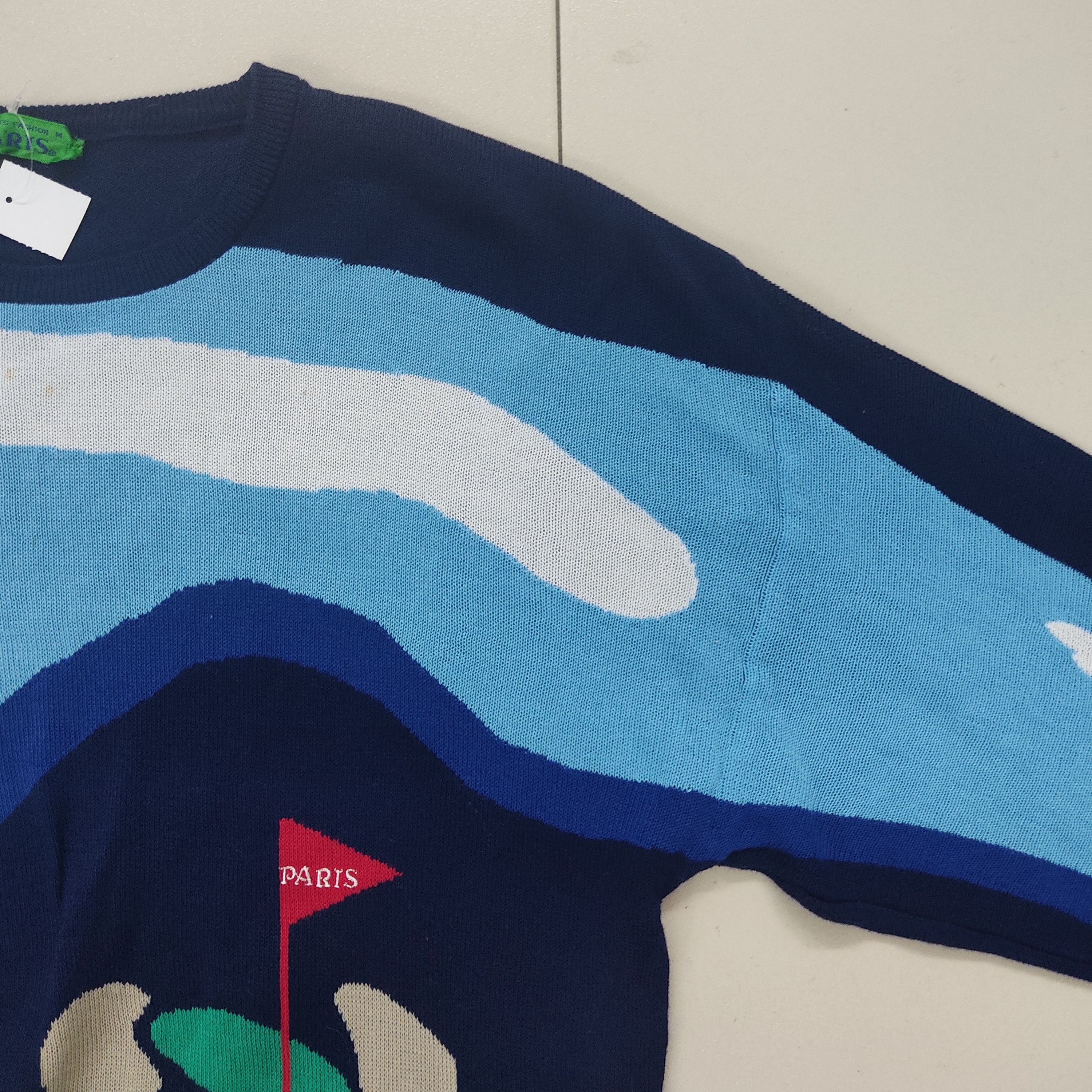 Paris Golf Scene Knitwear Jumper