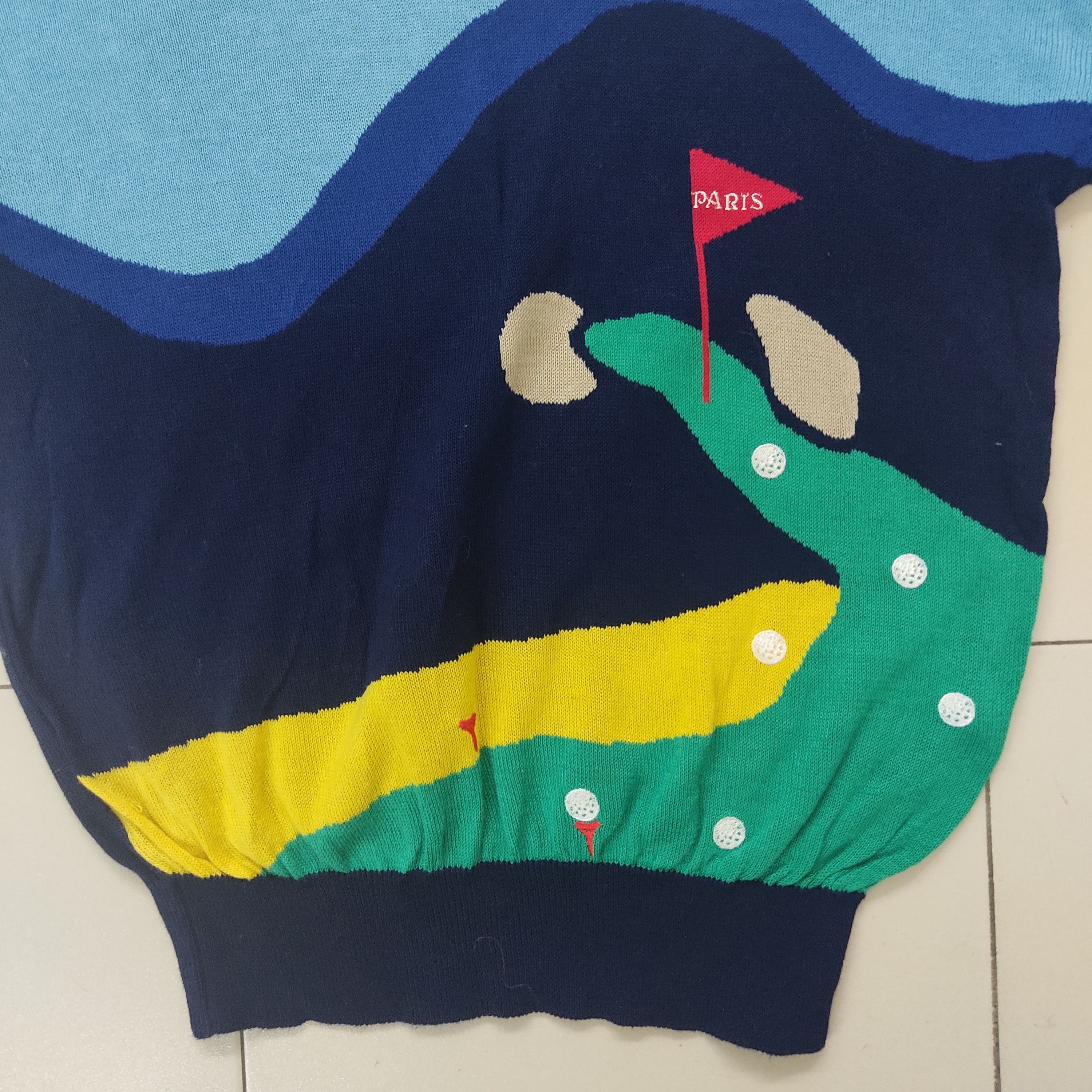 Paris Golf Scene Knitwear Jumper