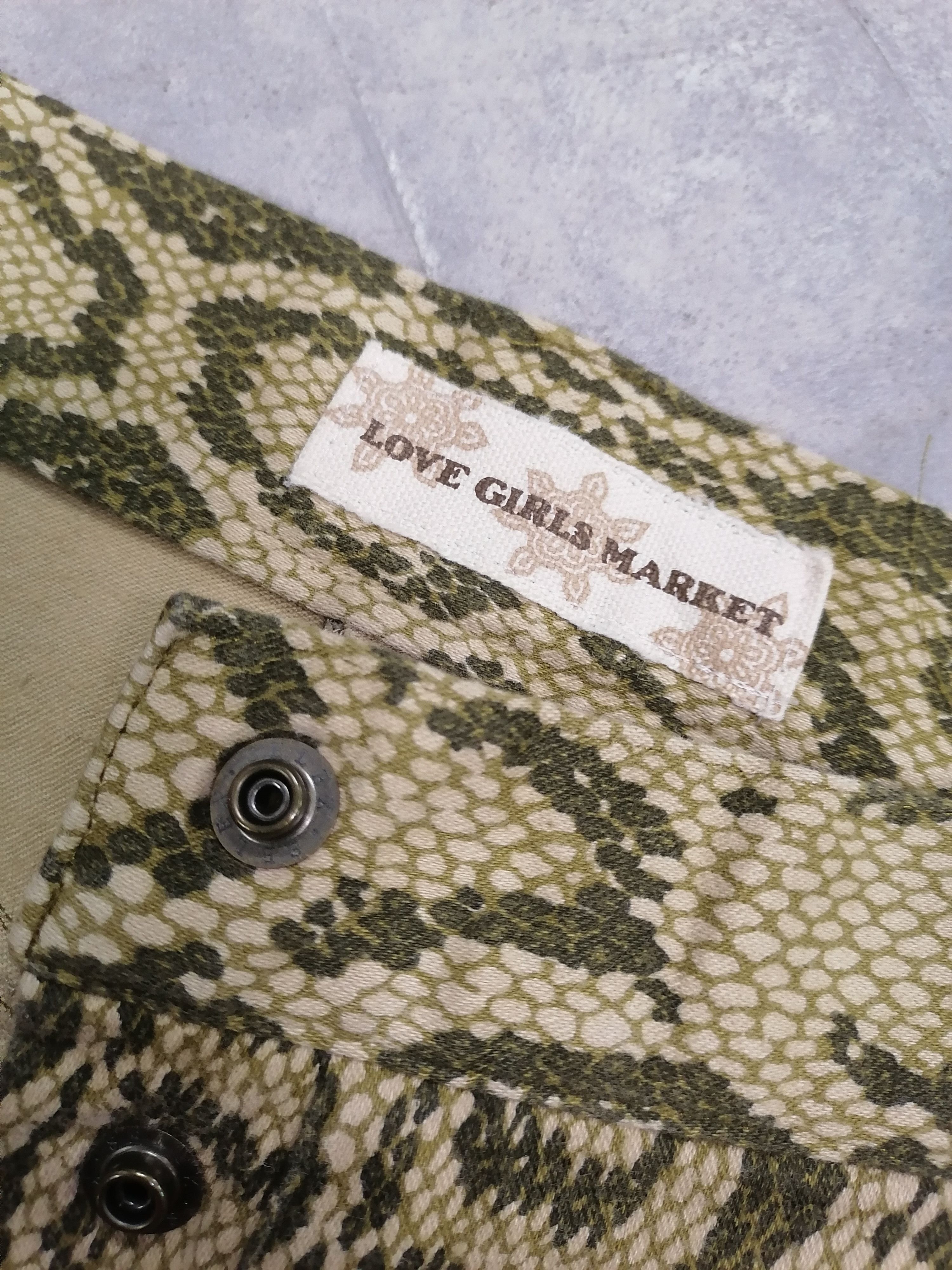 Japanese Brand × Vintage Flare Python Jacquard Button Ankle LGM Pants Size 26" / US 2 / IT 38 - 7 Thumbnail