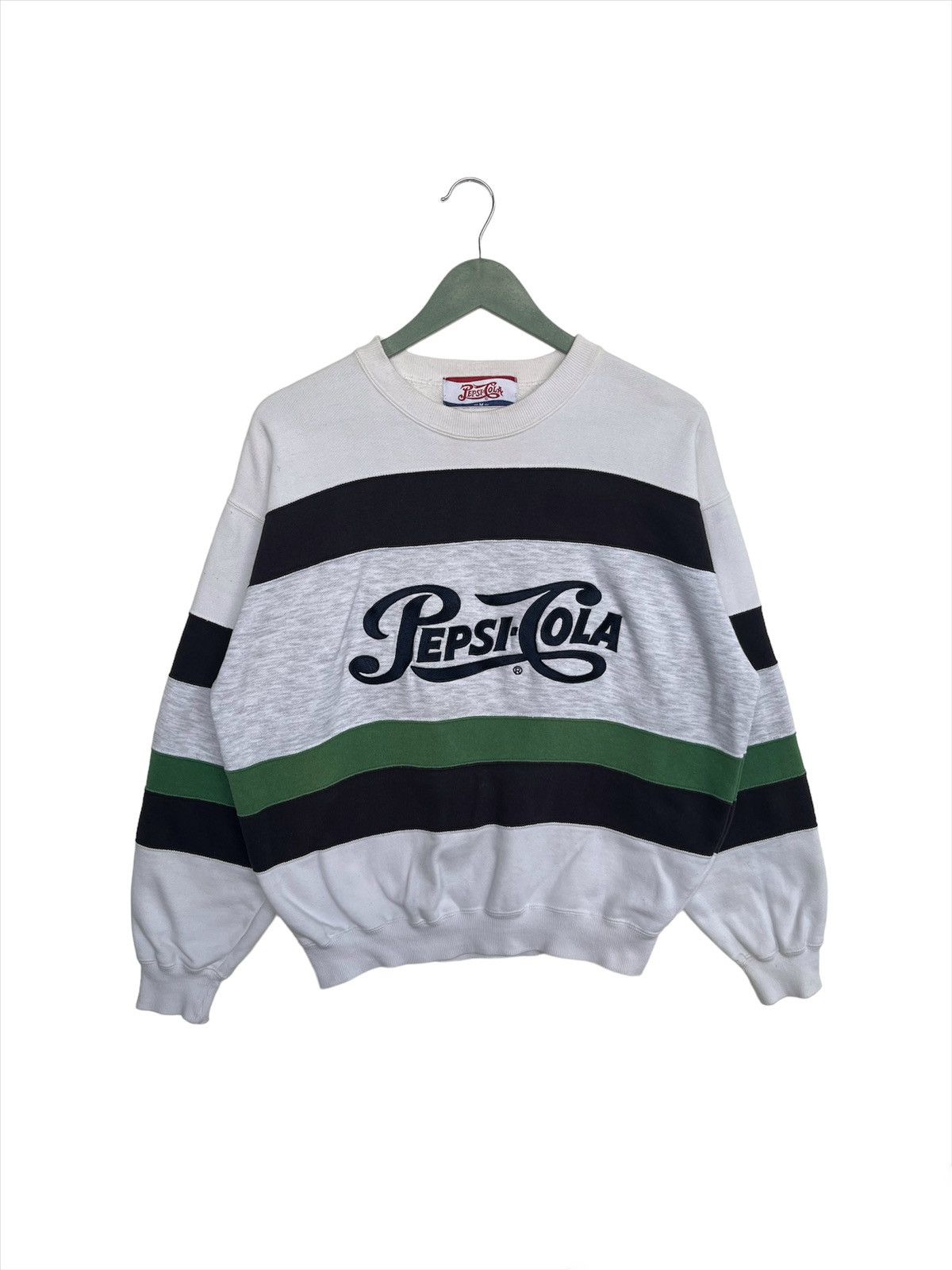 Coca Cola Vintage 3 Tones Pepsicola Sweatshirt Size US M / EU 48-50 / 2 - 1 Thumbnail
