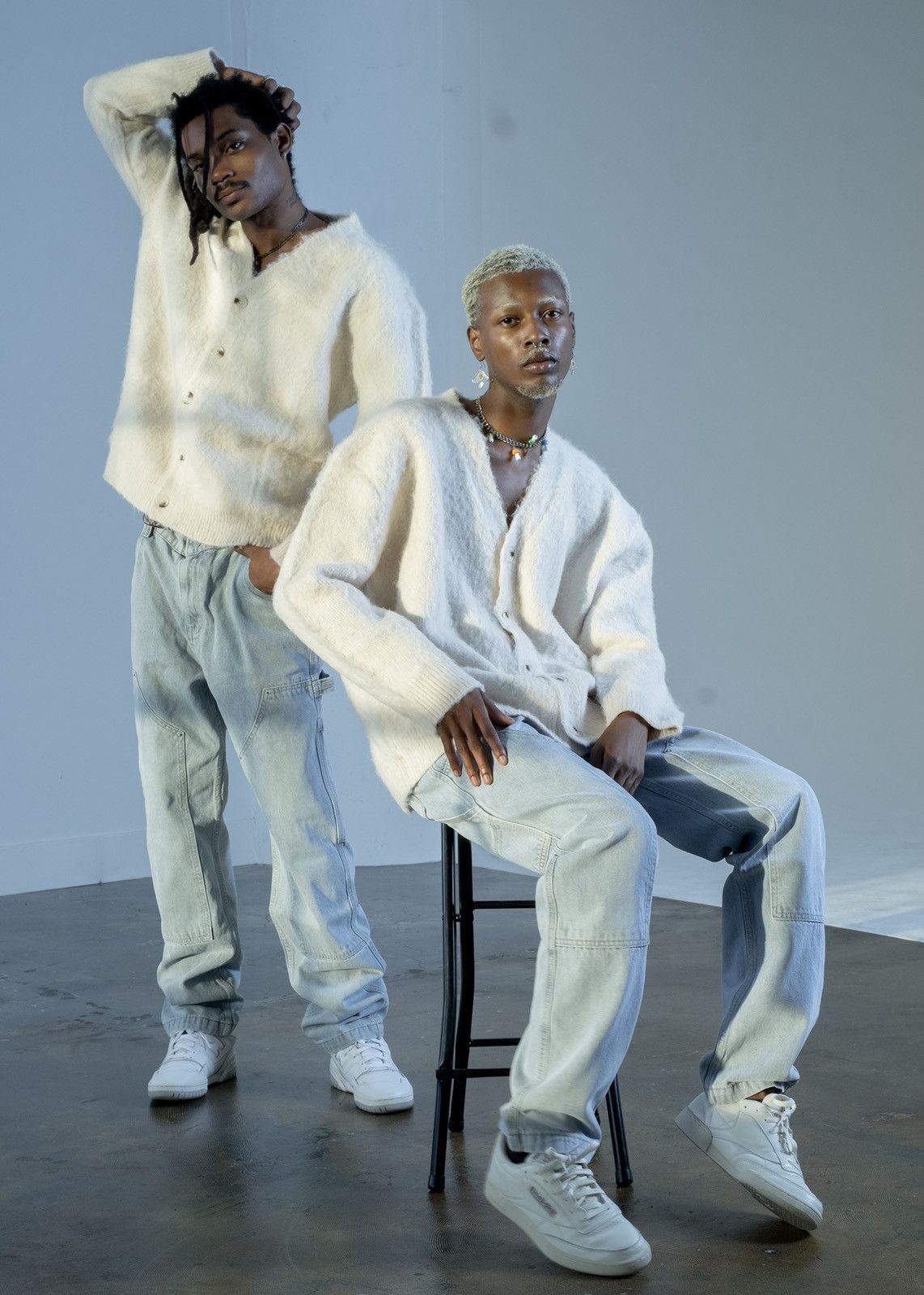 Shag Cardigan Cream