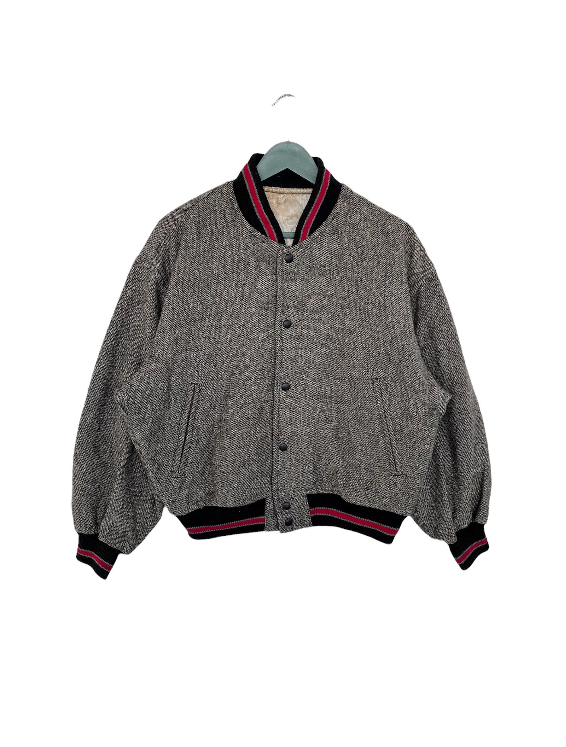 Japanese Brand Vintage Jun Men Woll Varsity Jacket Size US M / EU 48-50 / 2 - 2 Thumbnail