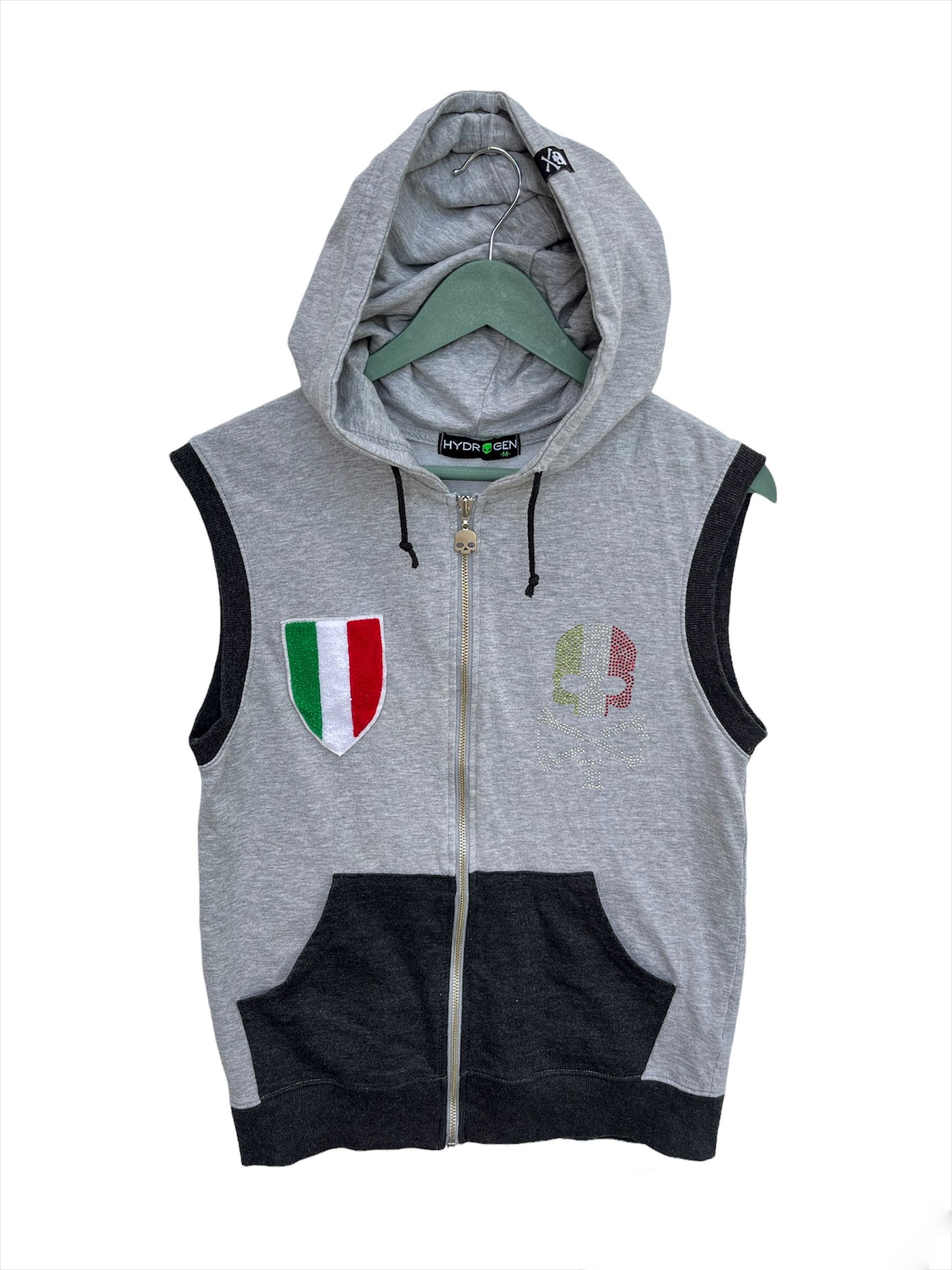 Designer × HYDROGEN Hydrogen Italy Sleeveless Fullzip Hoodie Size US M / EU 48-50 / 2 - 1 Thumbnail
