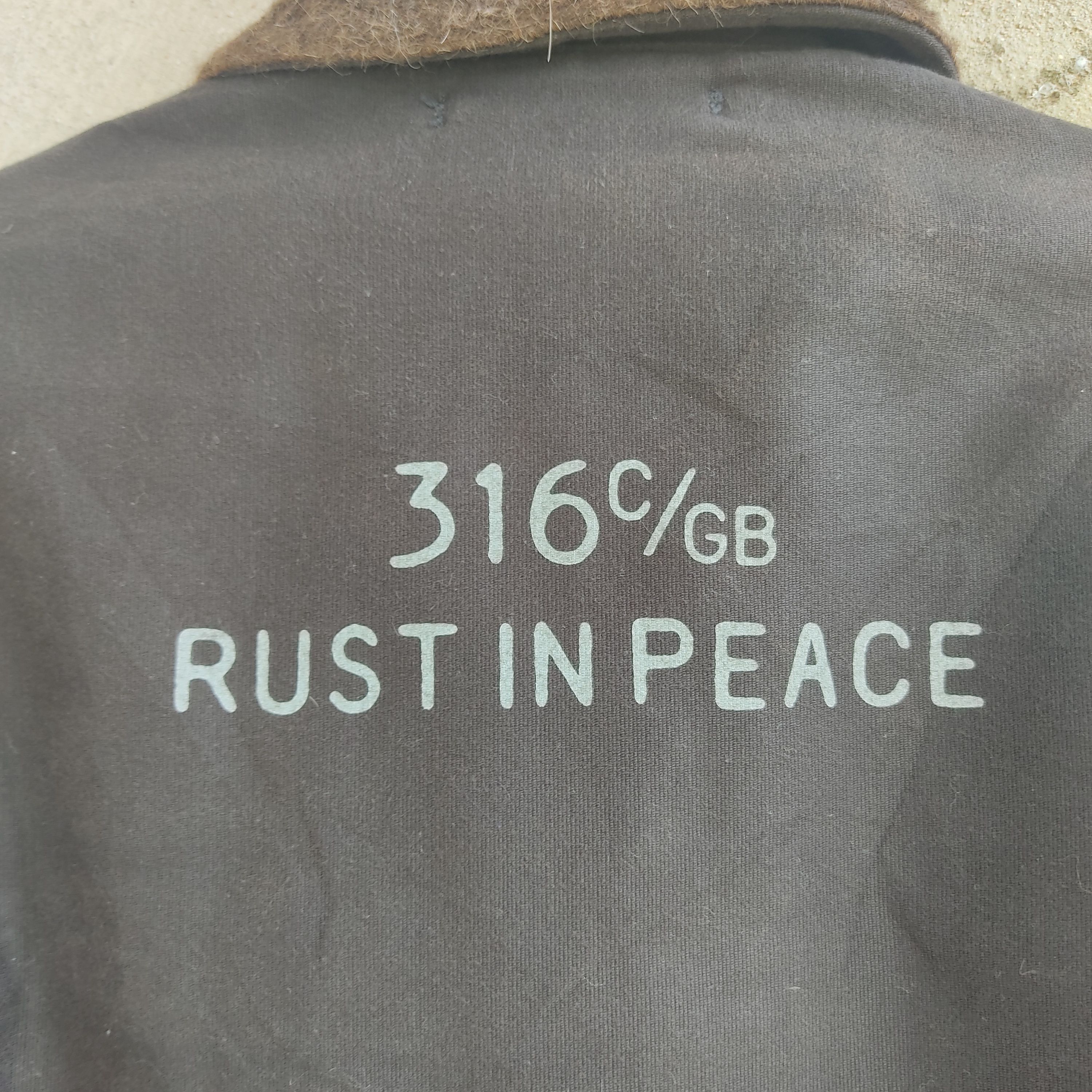Handmade 316 C/GB Rust in Peace Man Handmade Black Jacket Size US M / EU 48-50 / 2 - 14 Thumbnail