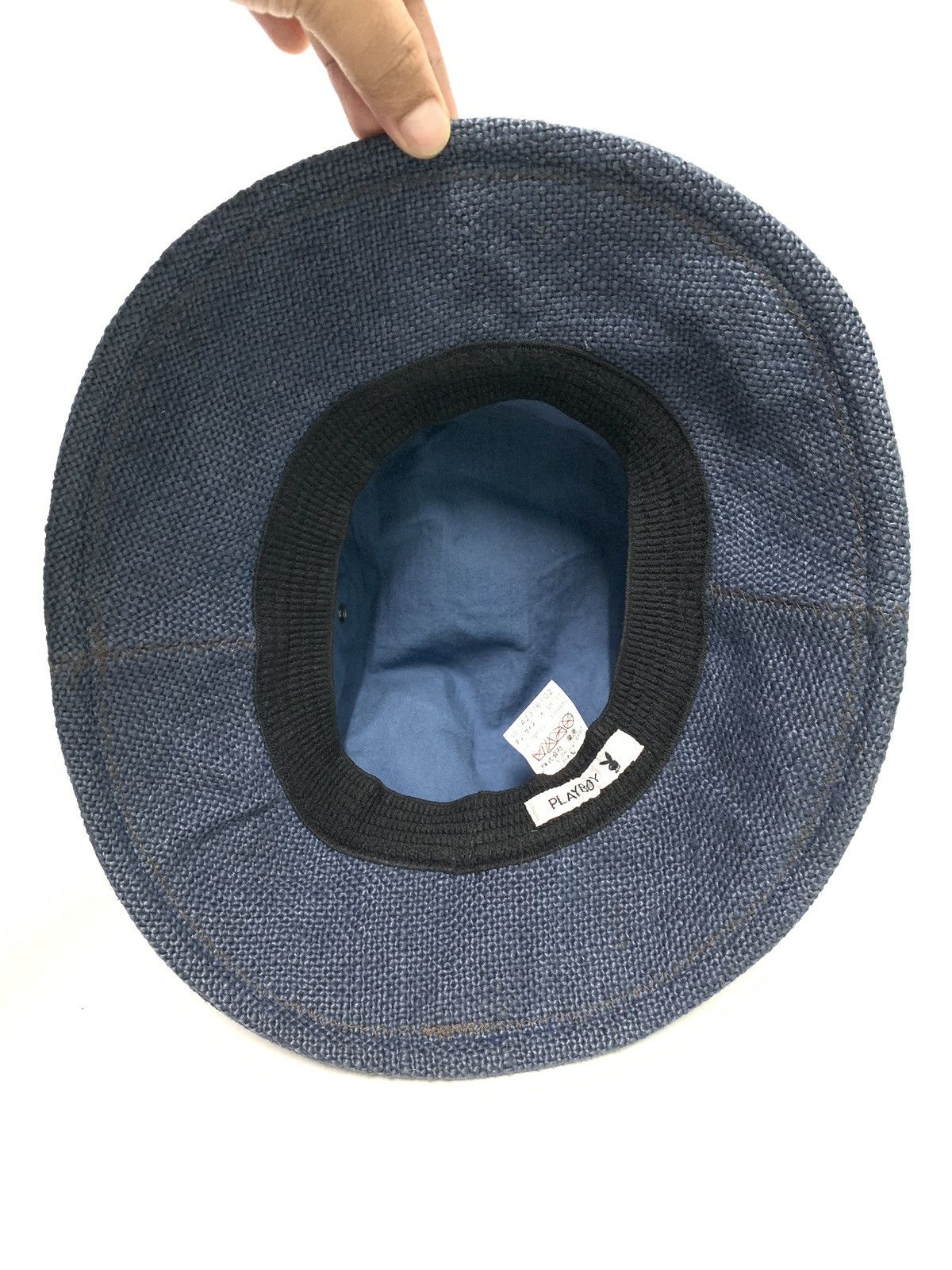 Indigo × Playboy RARE ‼️ 🐇 Playboy Bunny Head Indigo Bucket Hat Size ONE SIZE - 8 Thumbnail