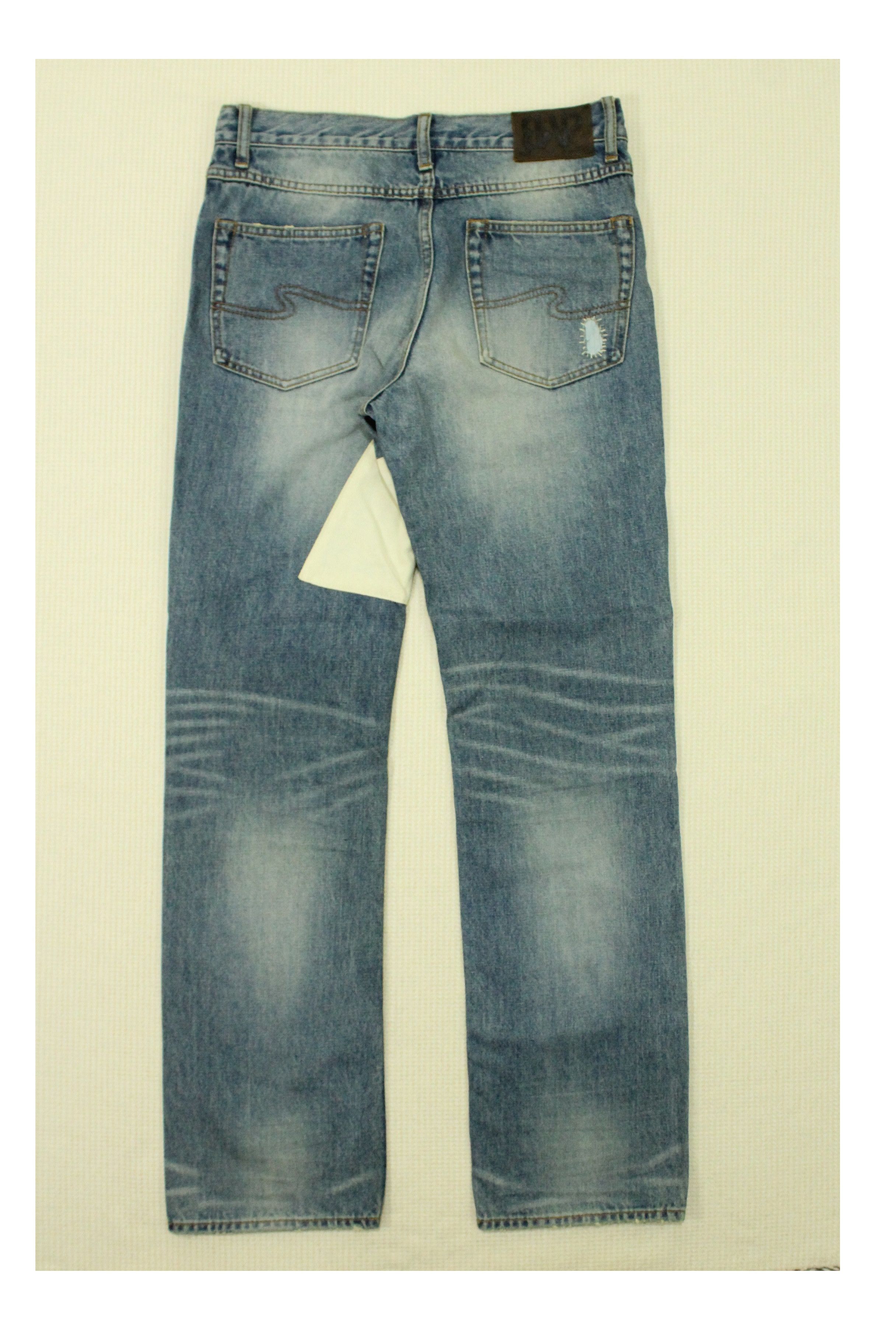 Nirvana BONDS AND PEACE Denim Patchwork Kurt Cobain Grunge Size US 30 / EU 46 - 2 Thumbnail