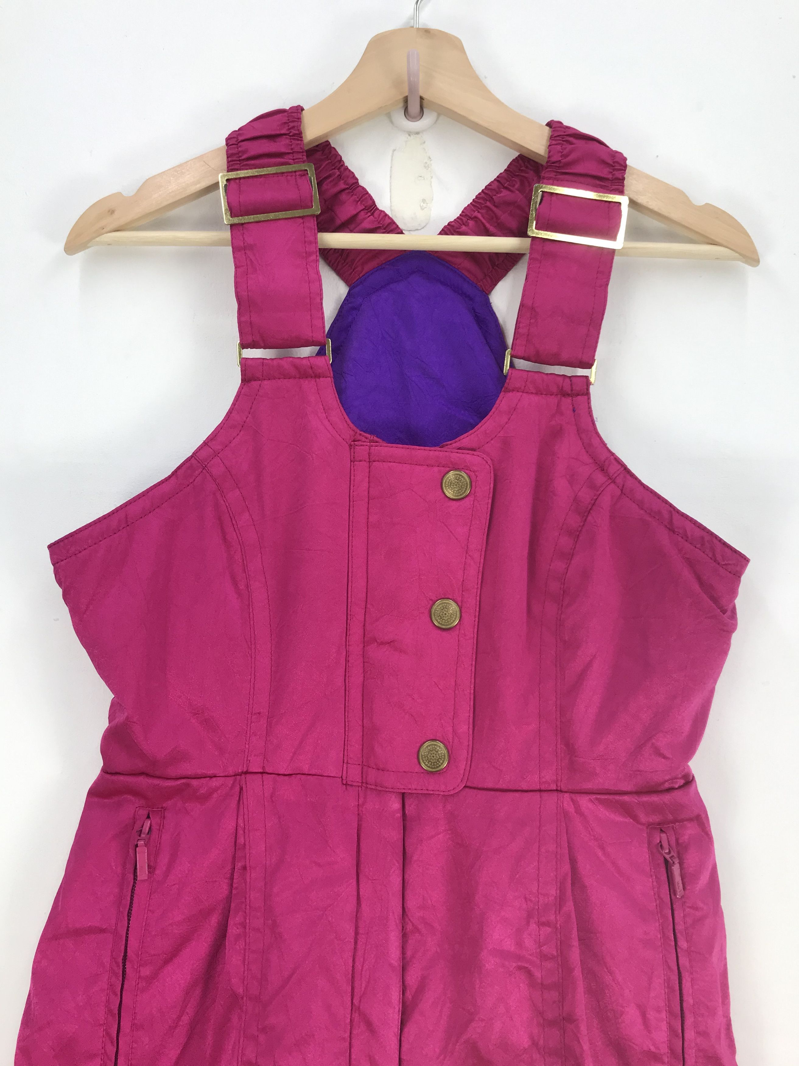 Japanese Brand Vintage Snow Flake Ski Suit Overall Jumpsuit Ski Snowboards Size 28" / US 6 / IT 42 - 3 Thumbnail