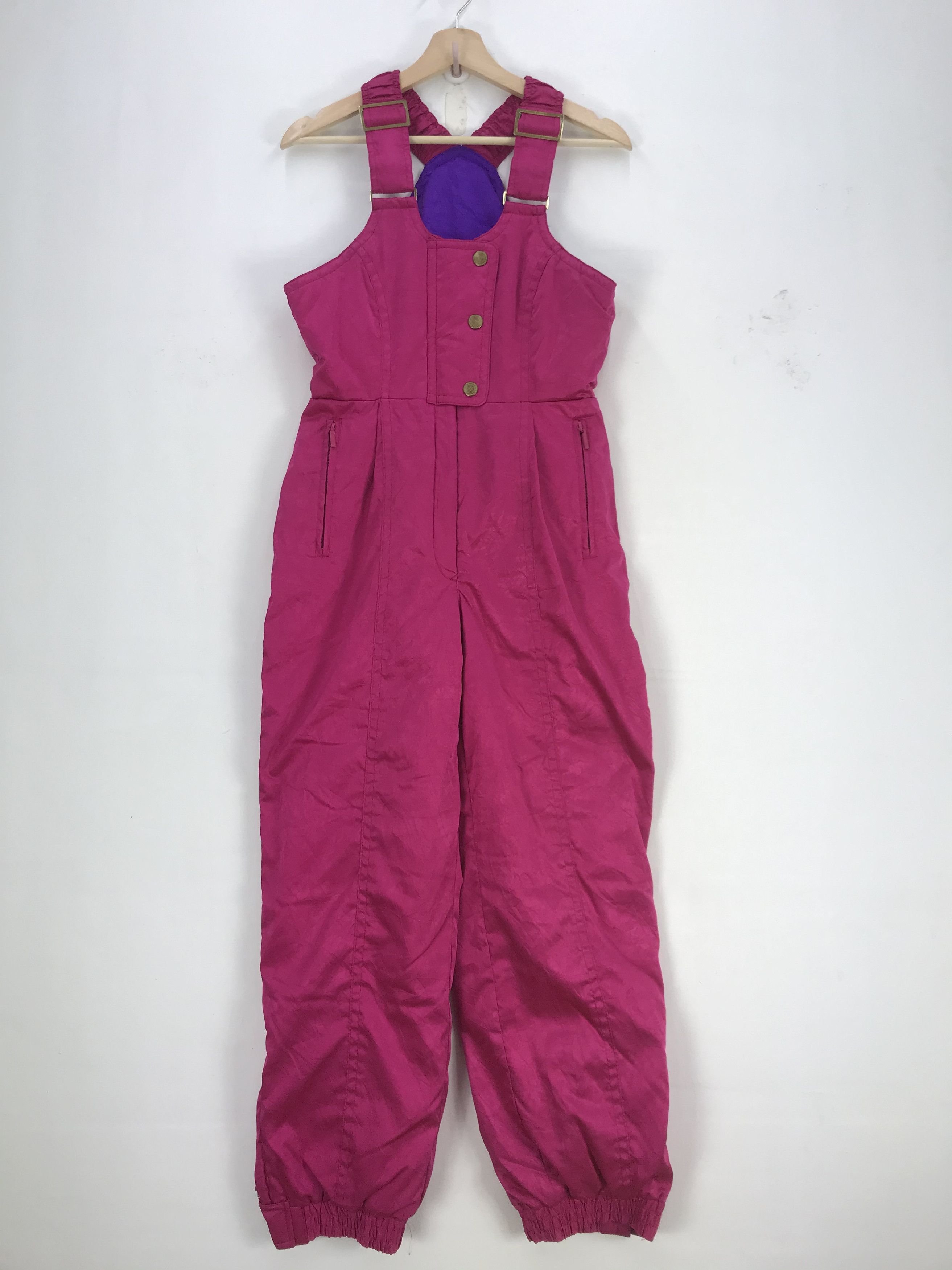 Japanese Brand Vintage Snow Flake Ski Suit Overall Jumpsuit Ski Snowboards Size 28" / US 6 / IT 42 - 1 Thumbnail