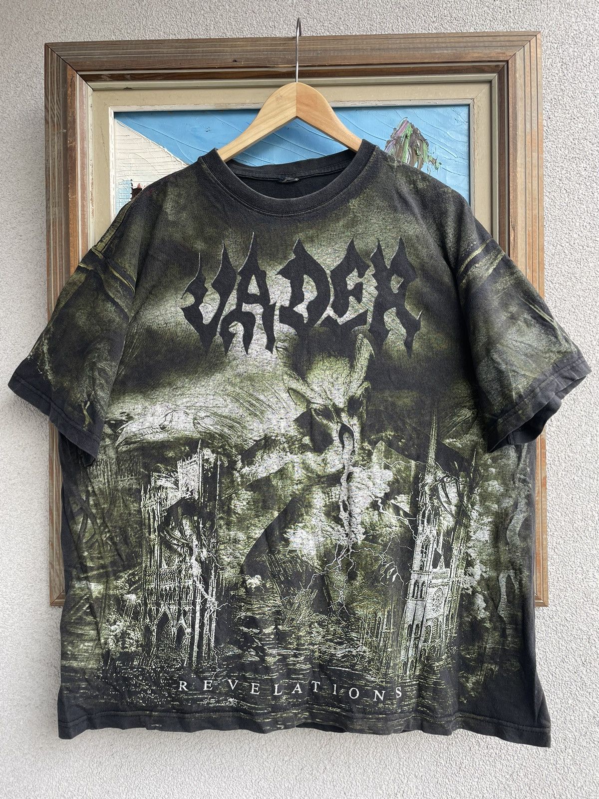 Vintage 2002 Fullprint Vader Trash Death Metal Band Tee AOP