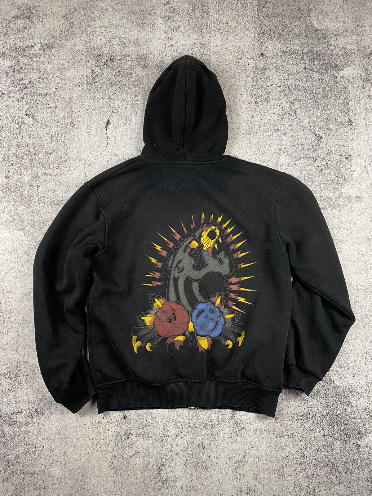 Christian Audigier Vintage Y2k Ed Hardy by Christian Audigier skulls hoodie Size US M / EU 48-50 / 2 - 6 Thumbnail