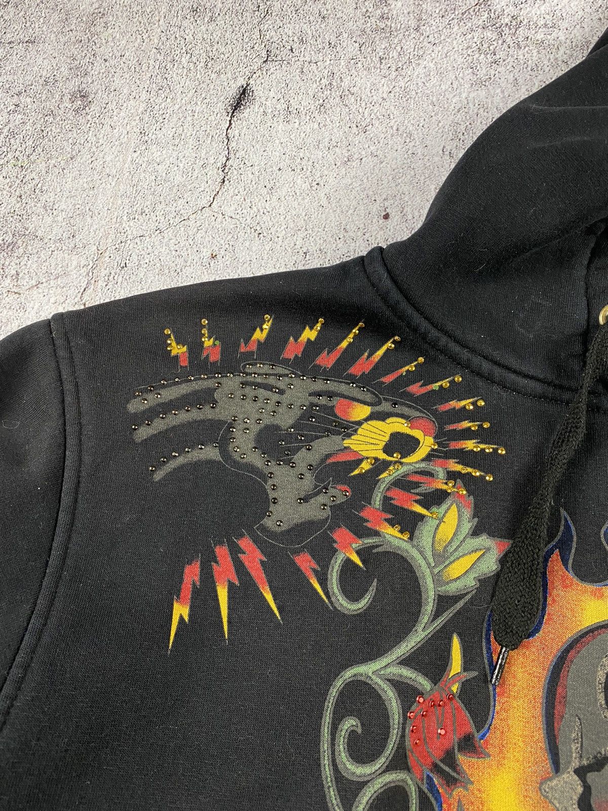 Christian Audigier Vintage Y2k Ed Hardy by Christian Audigier skulls hoodie Size US M / EU 48-50 / 2 - 4 Thumbnail