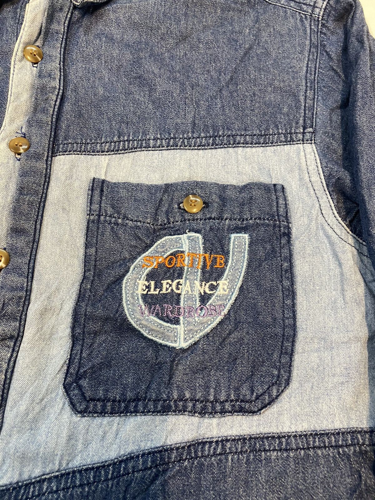 Designer × Valentino × Vintage Vintage Calro Valentino Soft Denim Shirt Size US M / EU 48-50 / 2 - 4 Thumbnail