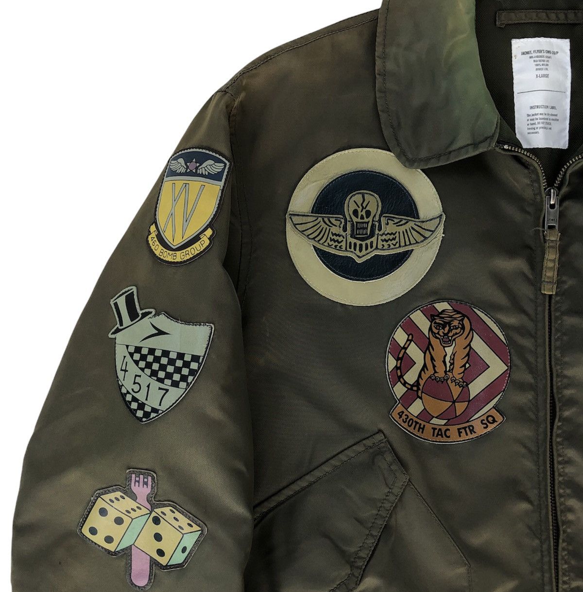 Avirex 🔥Vintage USAF MA-1 Flight Jacket with Patches by Avirex Size US XL / EU 56 / 4 - 4 Thumbnail