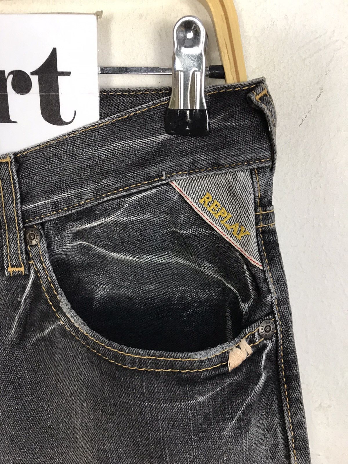 Replay Vintage Replay Black Colour Button Jeans Style Size US 30 / EU 46 - 5 Thumbnail