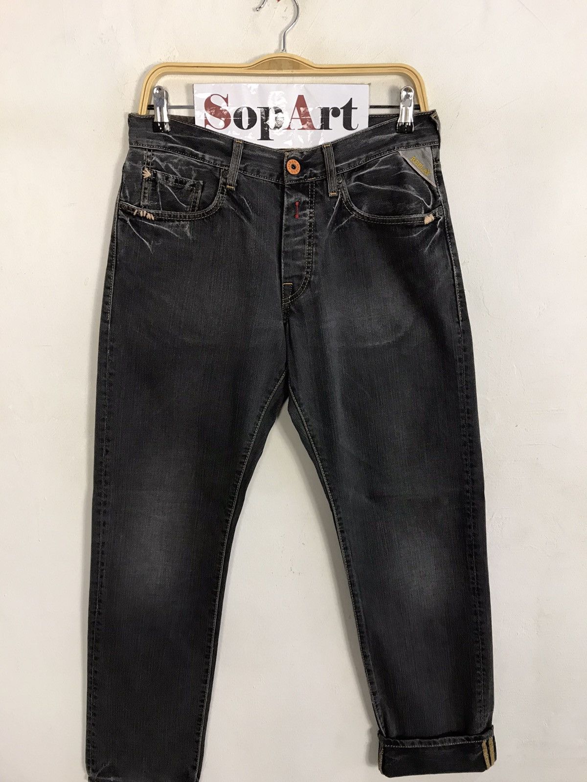 Replay Vintage Replay Black Colour Button Jeans Style Size US 30 / EU 46 - 3 Thumbnail