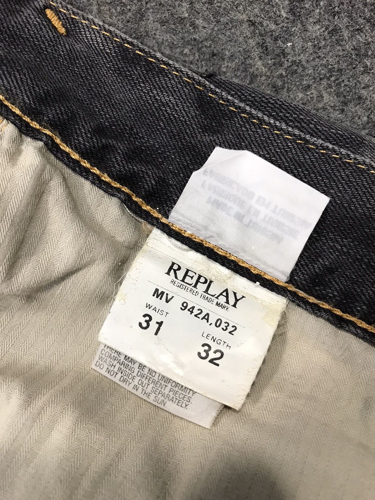 Replay Vintage Replay Black Colour Button Jeans Style Size US 30 / EU 46 - 15 Thumbnail
