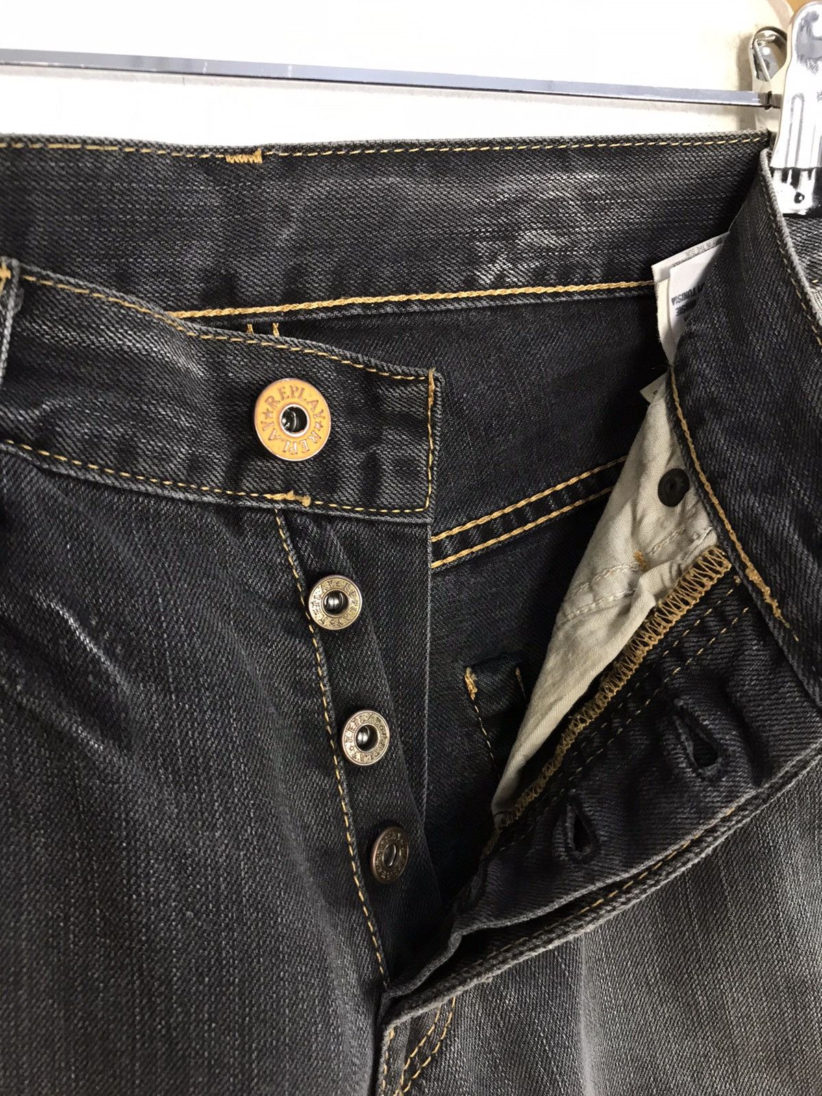 Replay Vintage Replay Black Colour Button Jeans Style Size US 30 / EU 46 - 9 Thumbnail