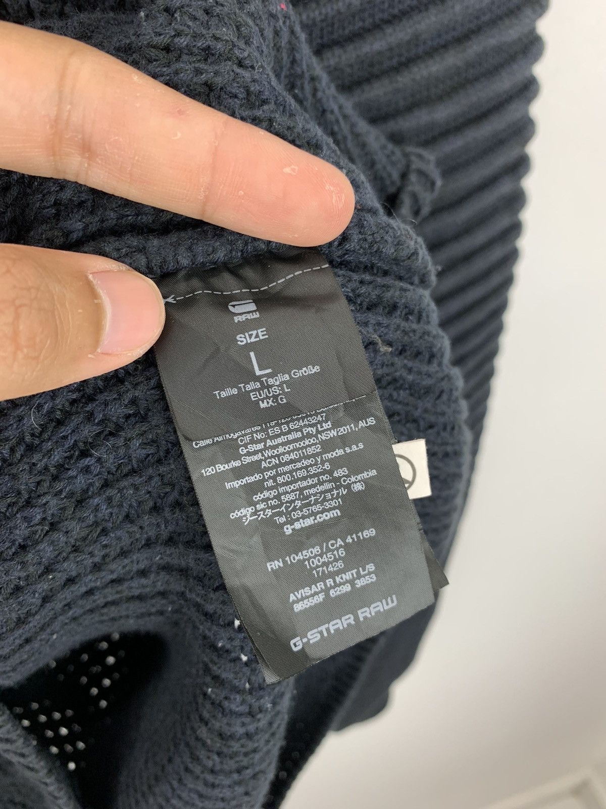 G-Star G Star Raw Cable Knitwear Sweater crewneck Size US L / EU 52-54 / 3 - 7 Thumbnail