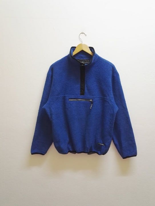 image of Polartec Vintage 90's Phenix Fleece Zipper Blue Colour (C28), Men's (Size Medium)