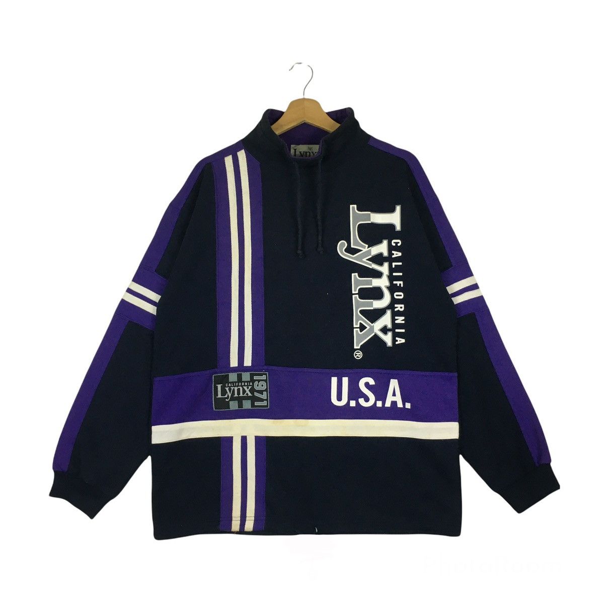 California Republic Lynx California U.S.A Spellout Sweatshirt Pullover Size US L / EU 52-54 / 3 - 2 Thumbnail