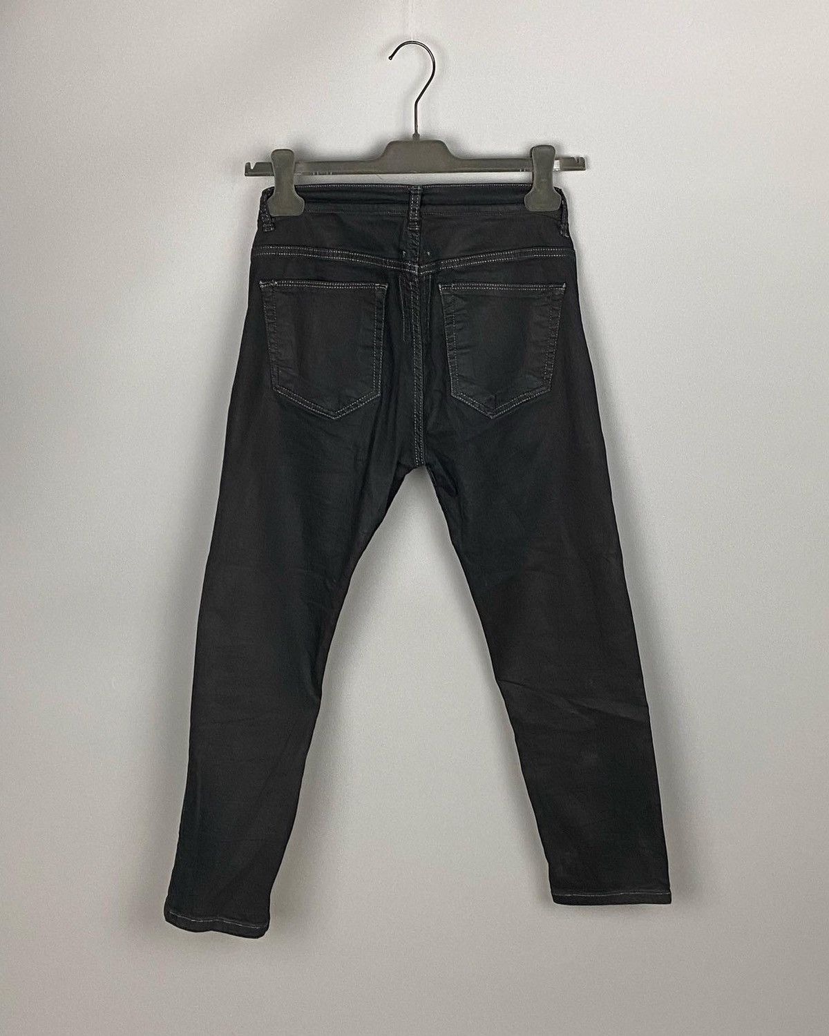 Rick Owens DRKSHDW Blackety Black Cropped Berlins Size US 27 - 7 Thumbnail