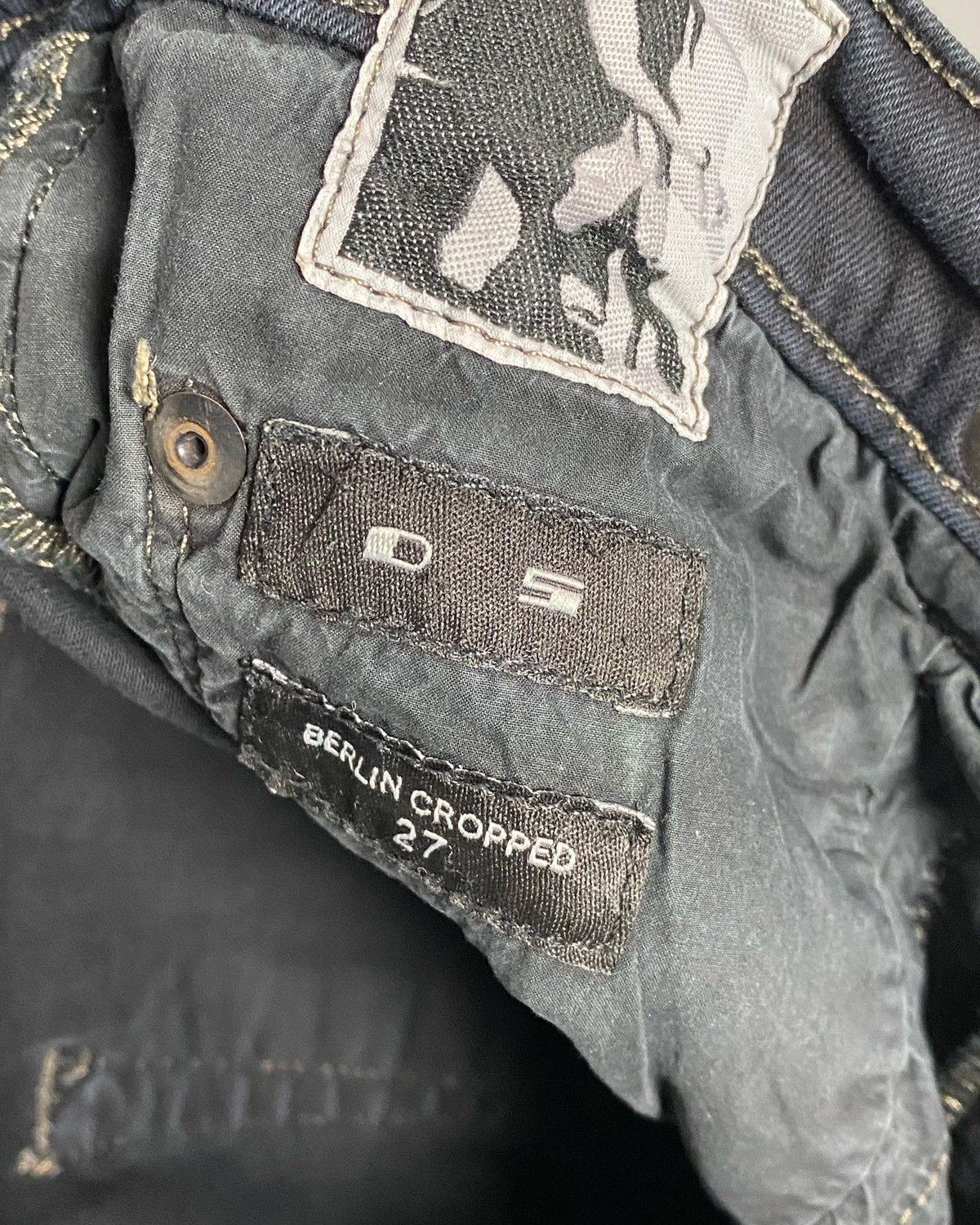 Rick Owens DRKSHDW Blackety Black Cropped Berlins Size US 27 - 6 Thumbnail