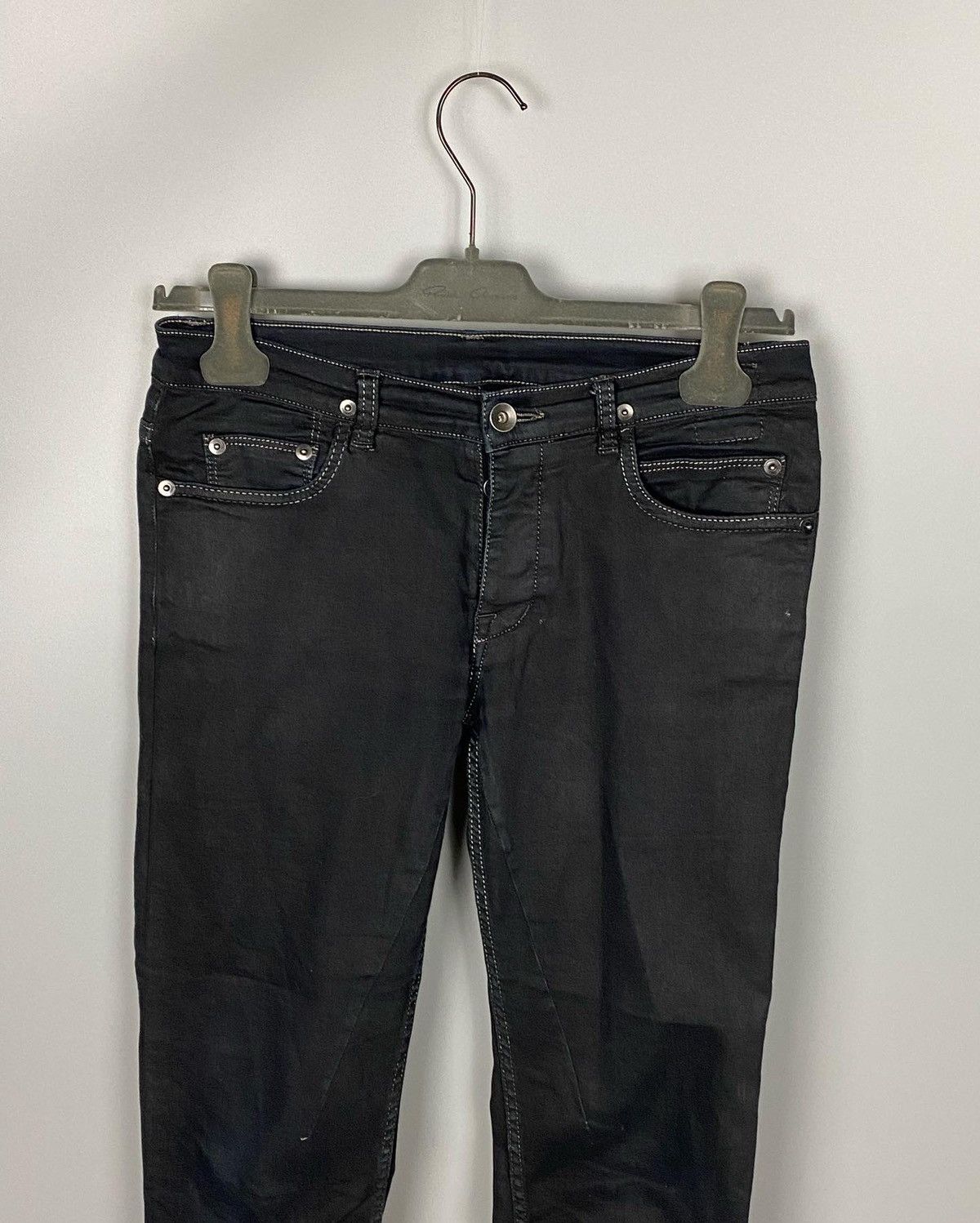 Rick Owens DRKSHDW Blackety Black Cropped Berlins Size US 27 - 2 Thumbnail