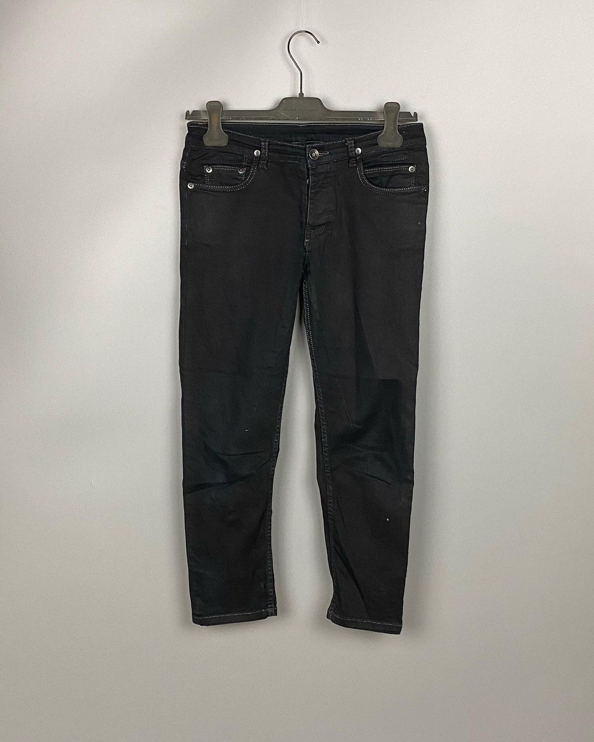 Rick Owens DRKSHDW Blackety Black Cropped Berlins Size US 27 - 1 Thumbnail