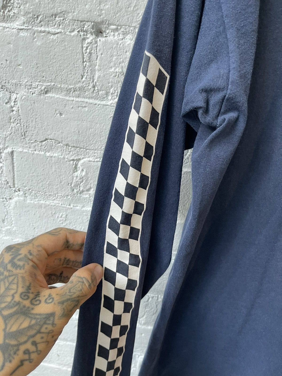 Vintage Vintage 90s PORNSTAR PORN Racing Checkered Shirt 4Gseller Size US L / EU 52-54 / 3 - 3 Thumbnail