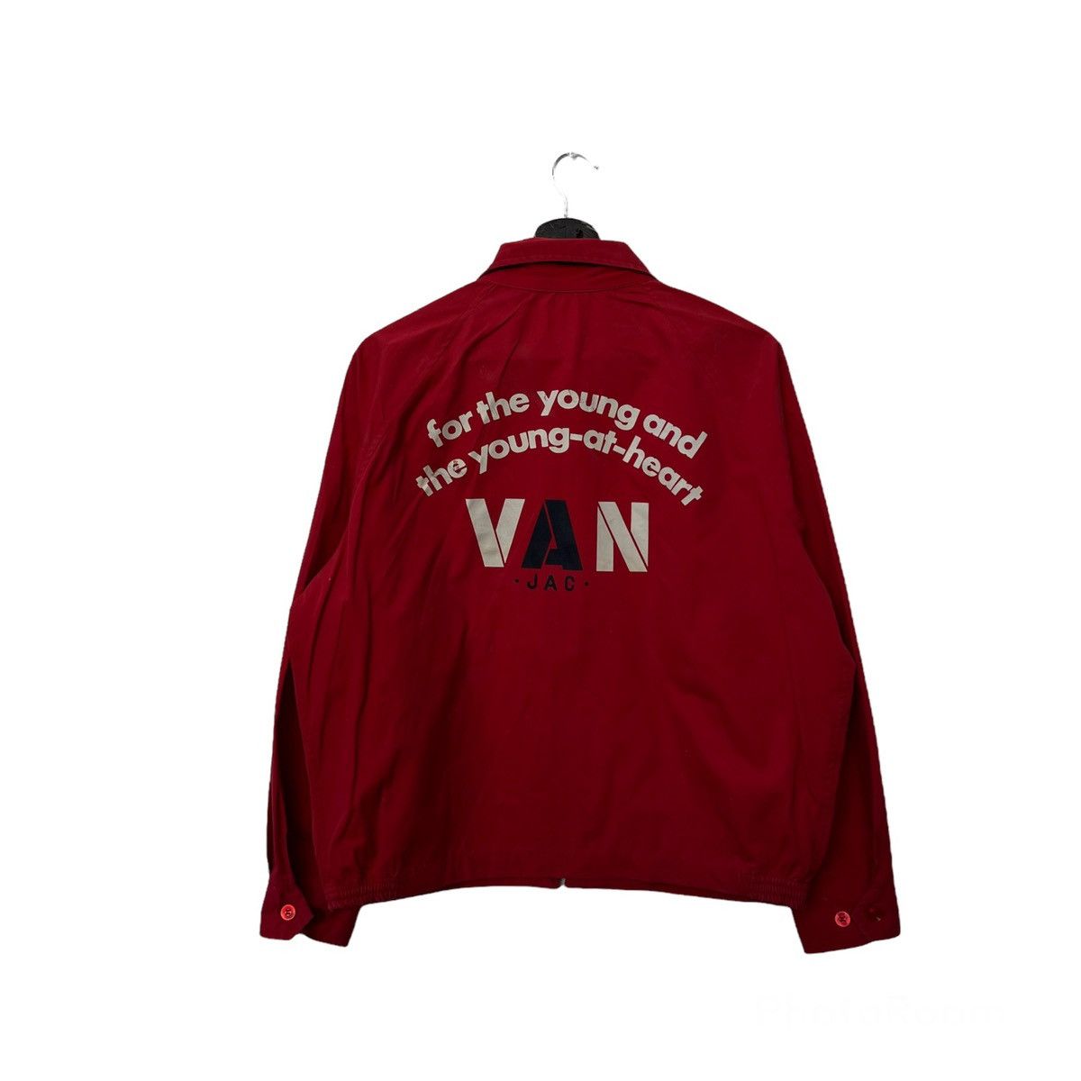VINTAGE VAN JAC JAPAN BIG LOGO BOMBER JACKET