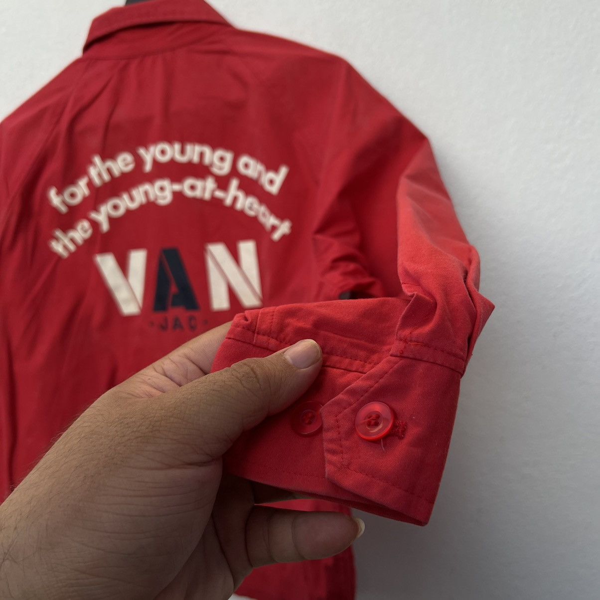 Japanese Brand VINTAGE VAN JAC JAPAN BIG LOGO BOMBER JACKET Size US M / EU 48-50 / 2 - 4 Thumbnail