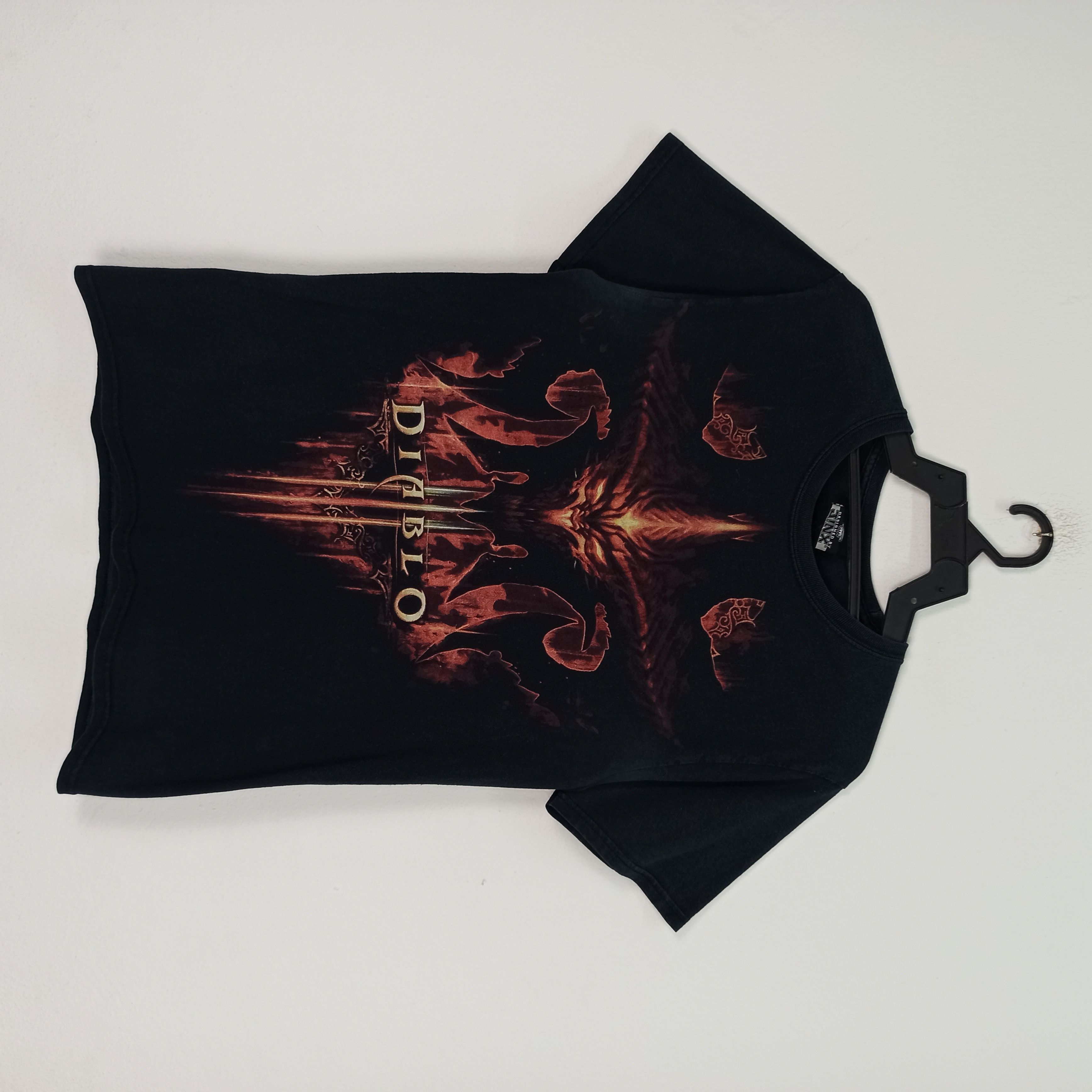 image of Playstation x Vintage Steals Diablo Blizzard Entertainment Games Promo Tshirt in Black (Size Small)