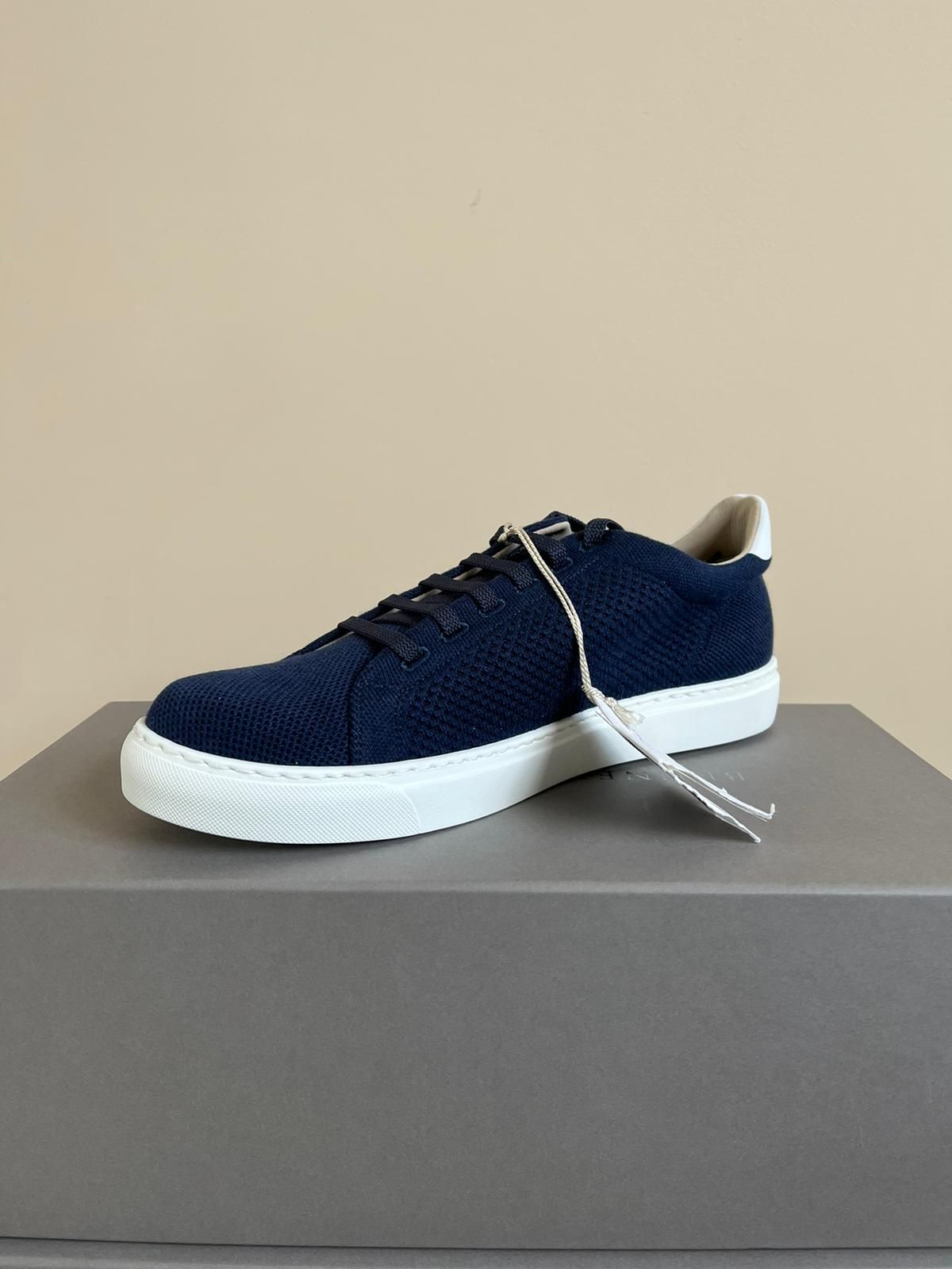 Brunello Cucinelli Low Profile Sneaker Shoe in Dark Blue Color | Grailed